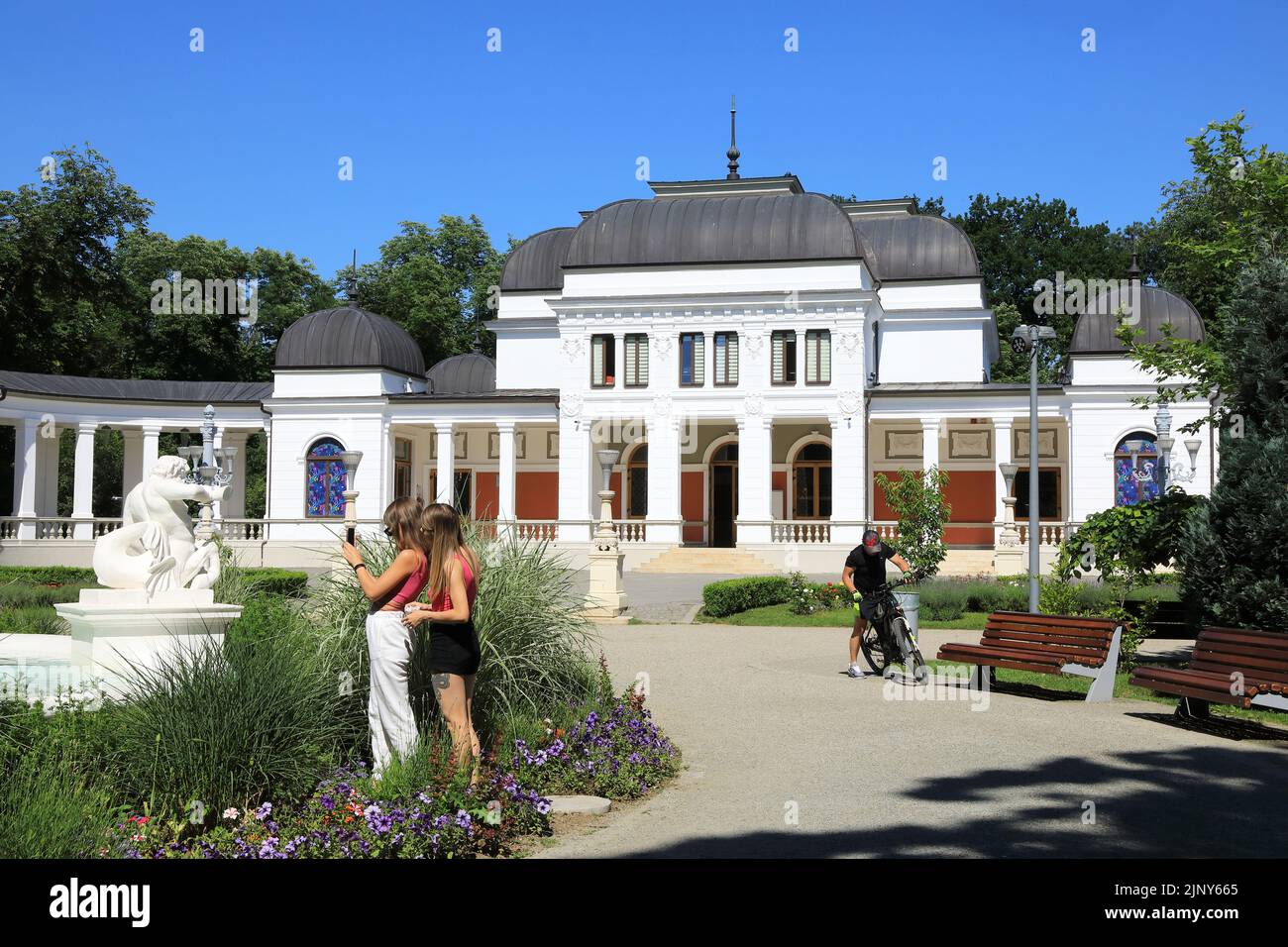 The Casino in the Central Park of Cluj-Napoca, the historic capital of Transylvania, in Romania, East Europe. Stock Photo