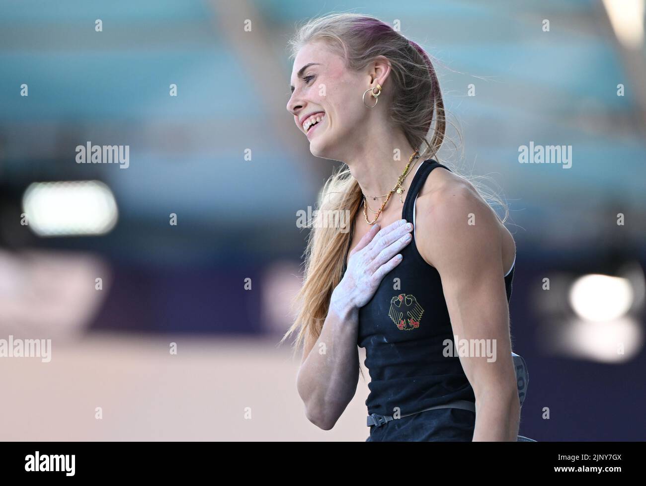 Munich, Germany. 14th Aug, 2022. European Championships, sport climbing
