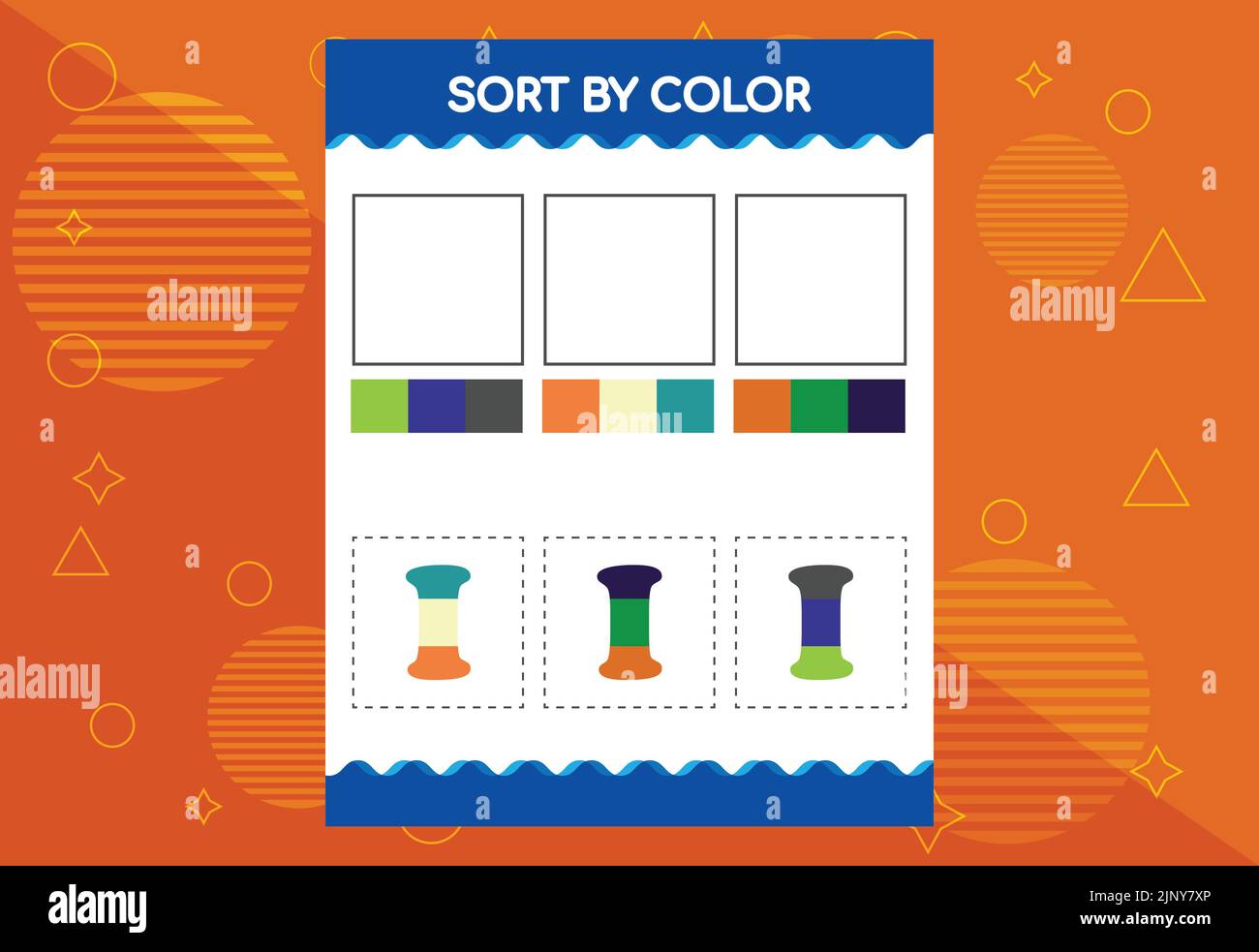 Alphabet I sorts by color for kids. Good for school and kindergarten ...