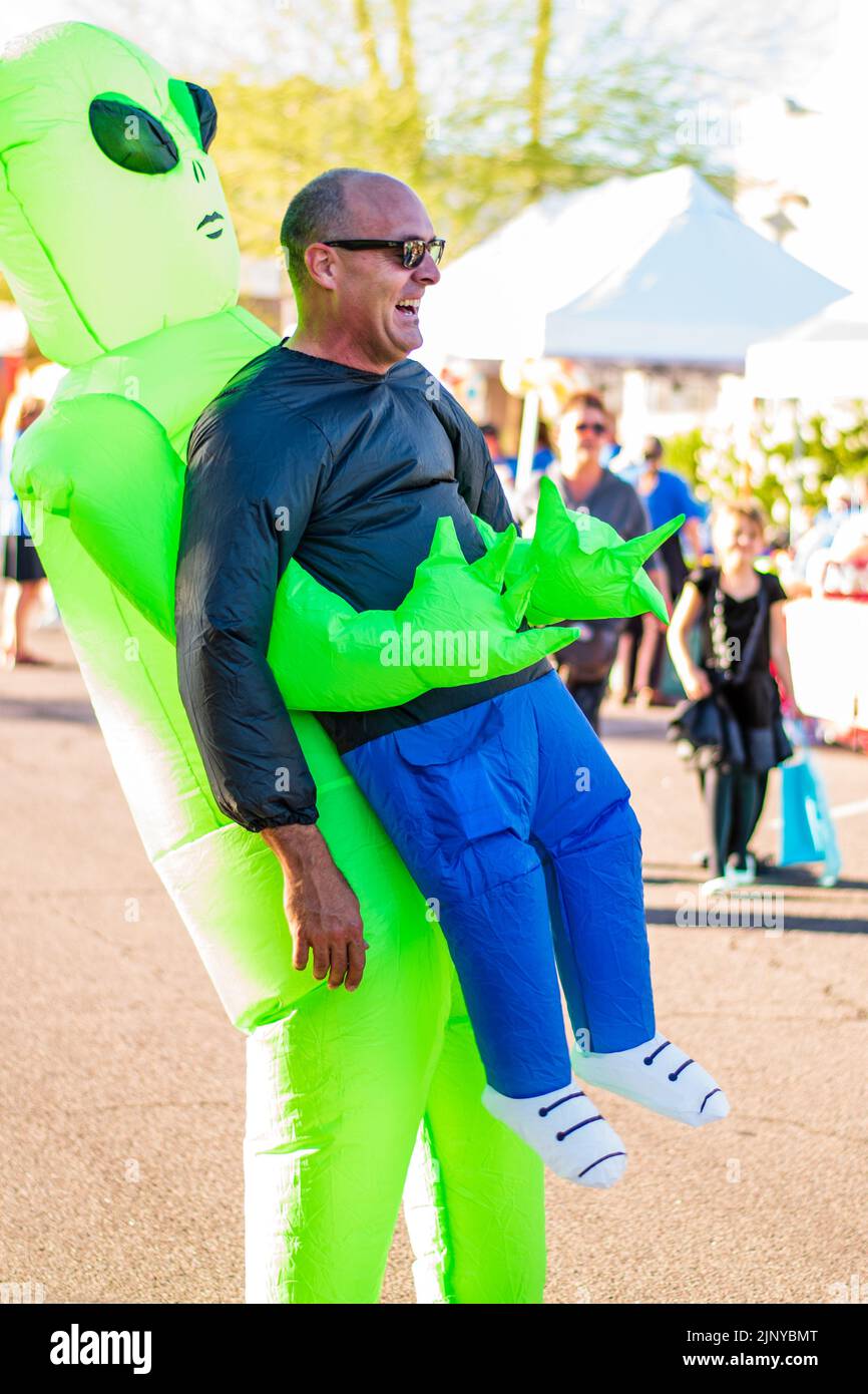 Inflatable alien costume hi-res stock photography and images - Alamy