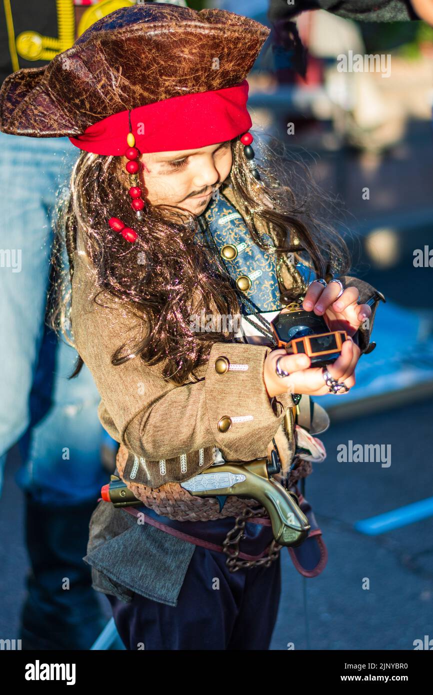 Pirate Cosplay Costume Party Costume Masquerade Kid's Boys Outfits Halloween