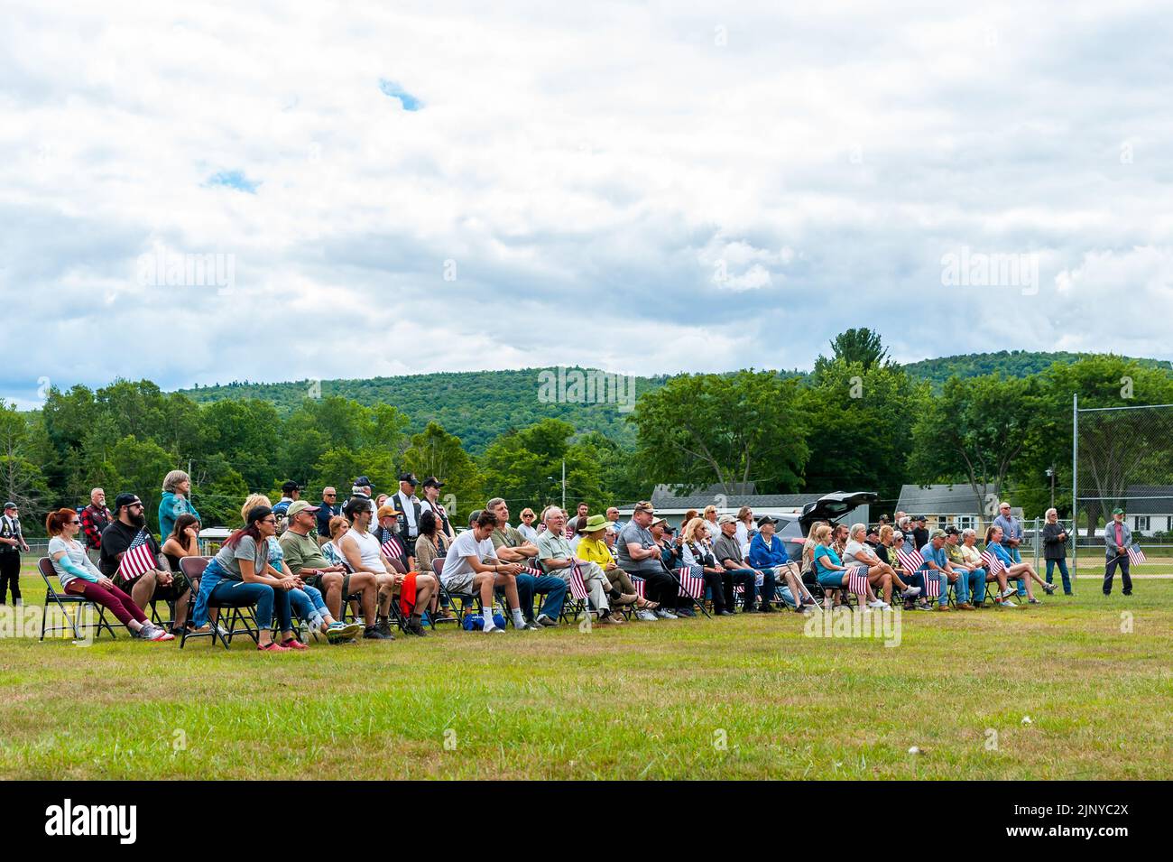 Dalton, Massachusetts. 13th August, 2022. Gathering to commemorate the