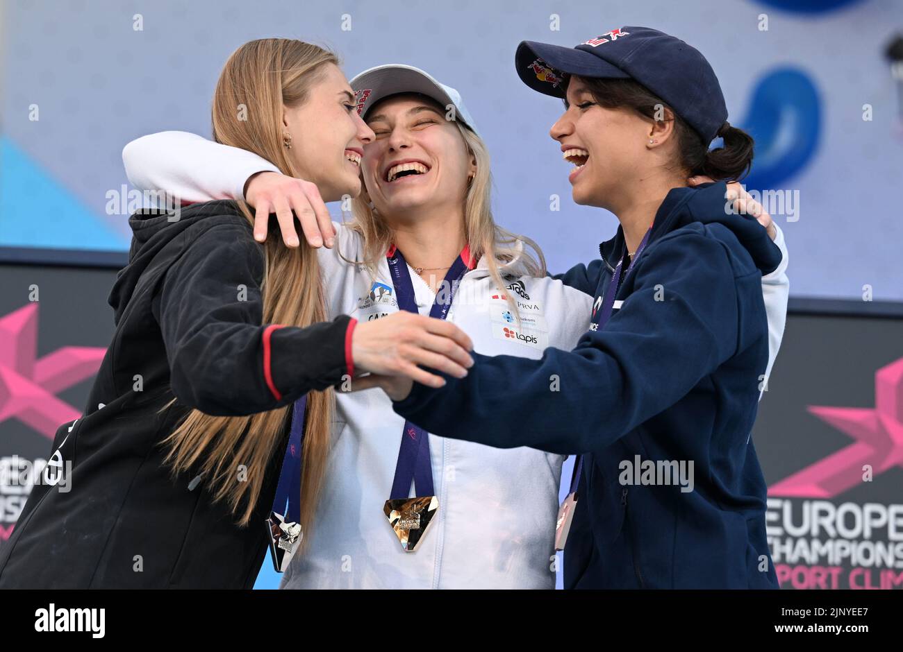 Munich, Germany. 14th Aug, 2022. European Championships, sport climbing