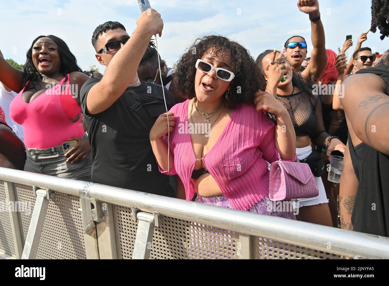 London, UK. 14th Aug, 2022. UK Black Pride’s annual celebration at Queen Elizabeth Olympic Park, London, UK - 14 August 2022. Credit: See Li/Picture Capital/Alamy Live News Stock Photo