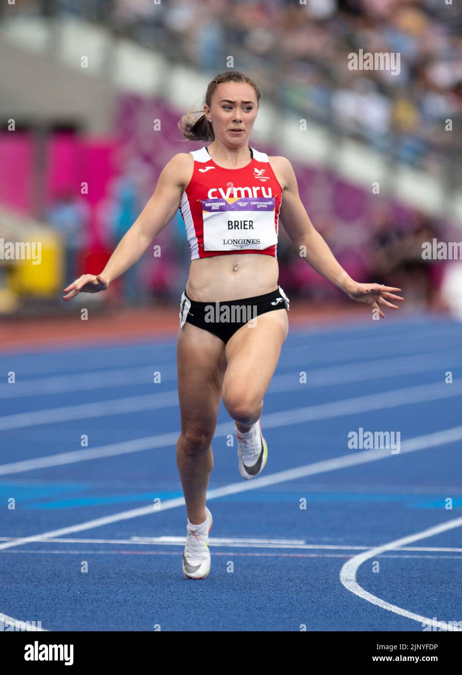 Hannah Brier Of Wales Competing In The Women S 100m Heats At The