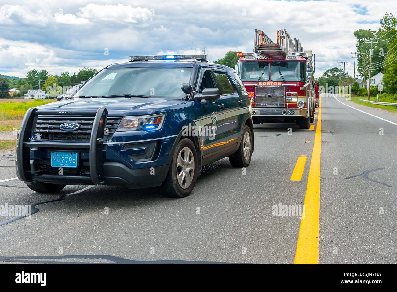 Dalton, Massachusetts. 13th August, 2022. Gathering to commemorate the