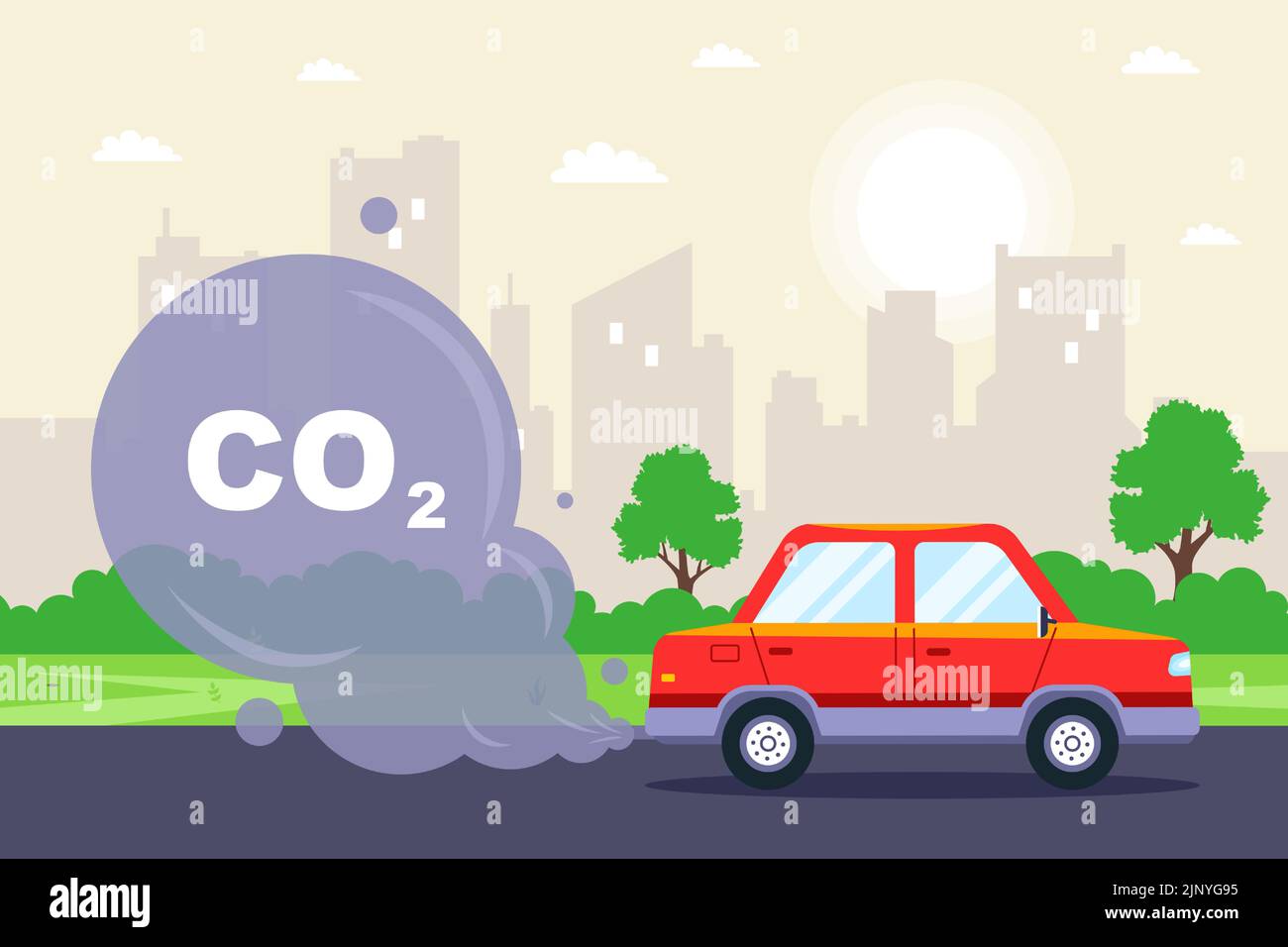 the car produces a large amount of exhaust gases. delusional substances