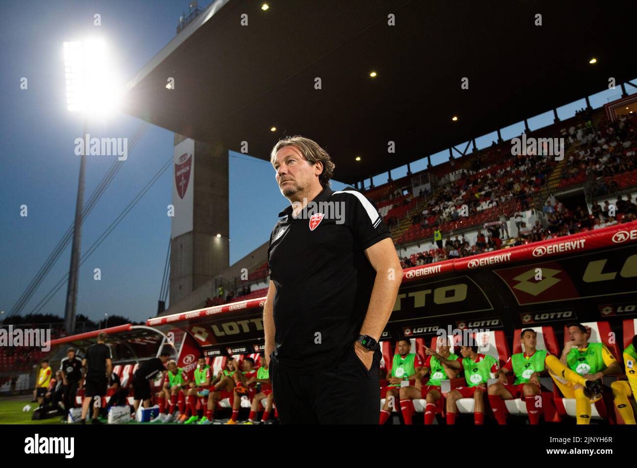Monza - Giovanni Stroppa during the Serie A match between Ac Monza and Torino FC at U Power Stadium on August 13, 2022 in Monza, Italy.&#xA; Stock Photo