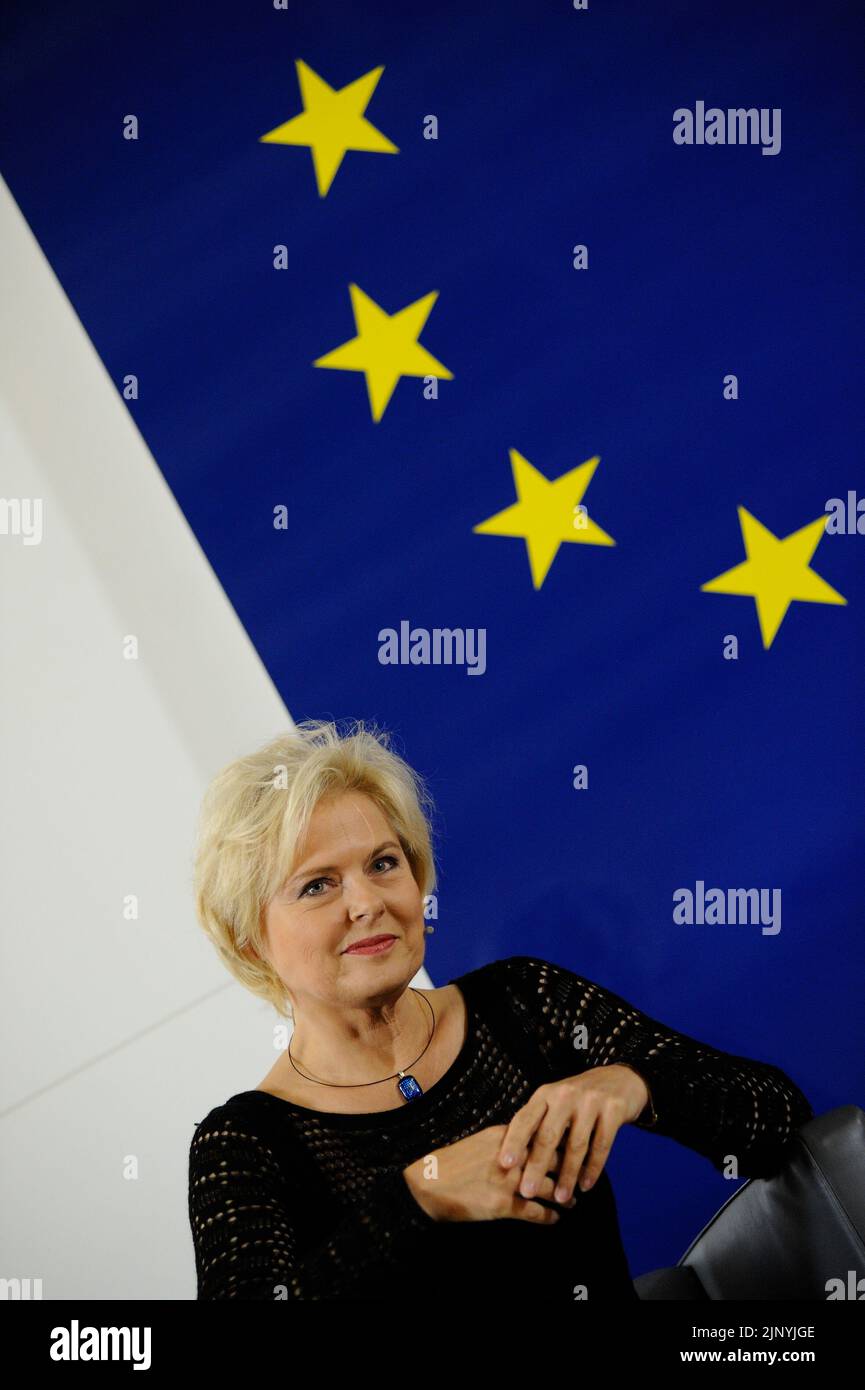 Vienna, Austria. 18 November 2014. Ildikó Raimondi in the House of the European Union Stock Photo
