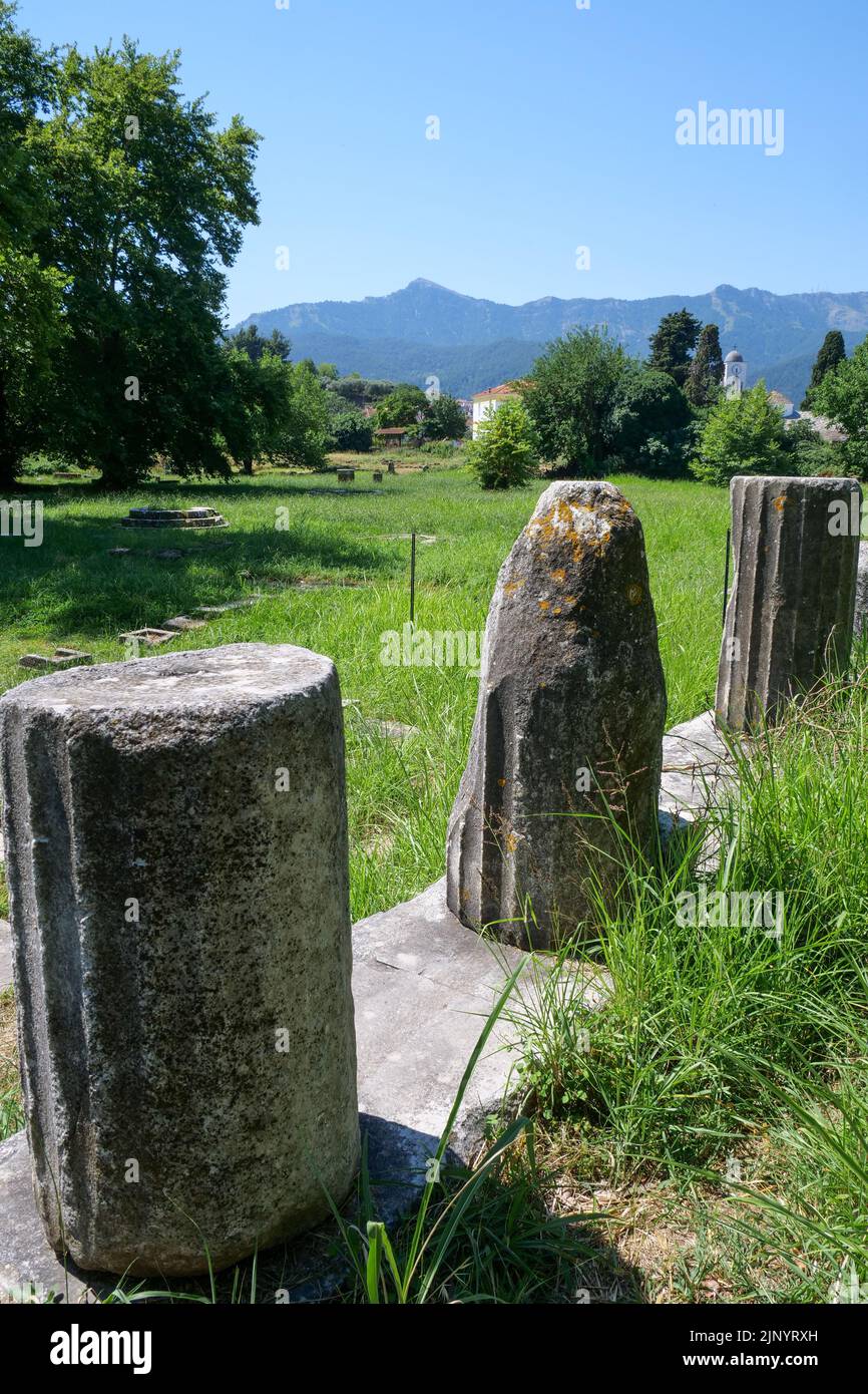 Ancient Thassos archeological site, Thassos island, Macedonia, North ...