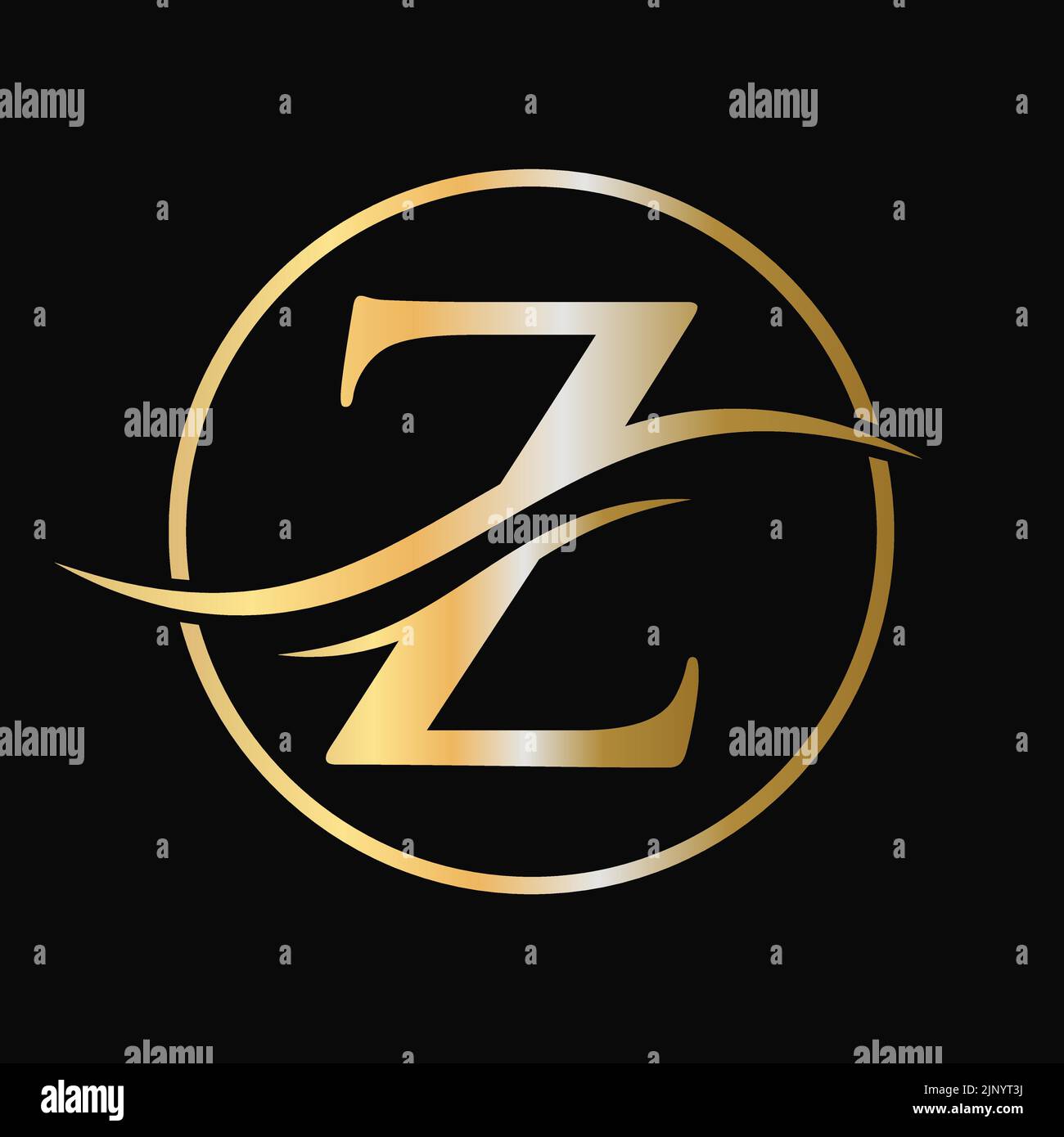Initial Monogram Letter Z Logo Design Vector Template Luxury Z Letter Initial Monogram Letter Z Logo Design Vector Template Luxury Z Letter