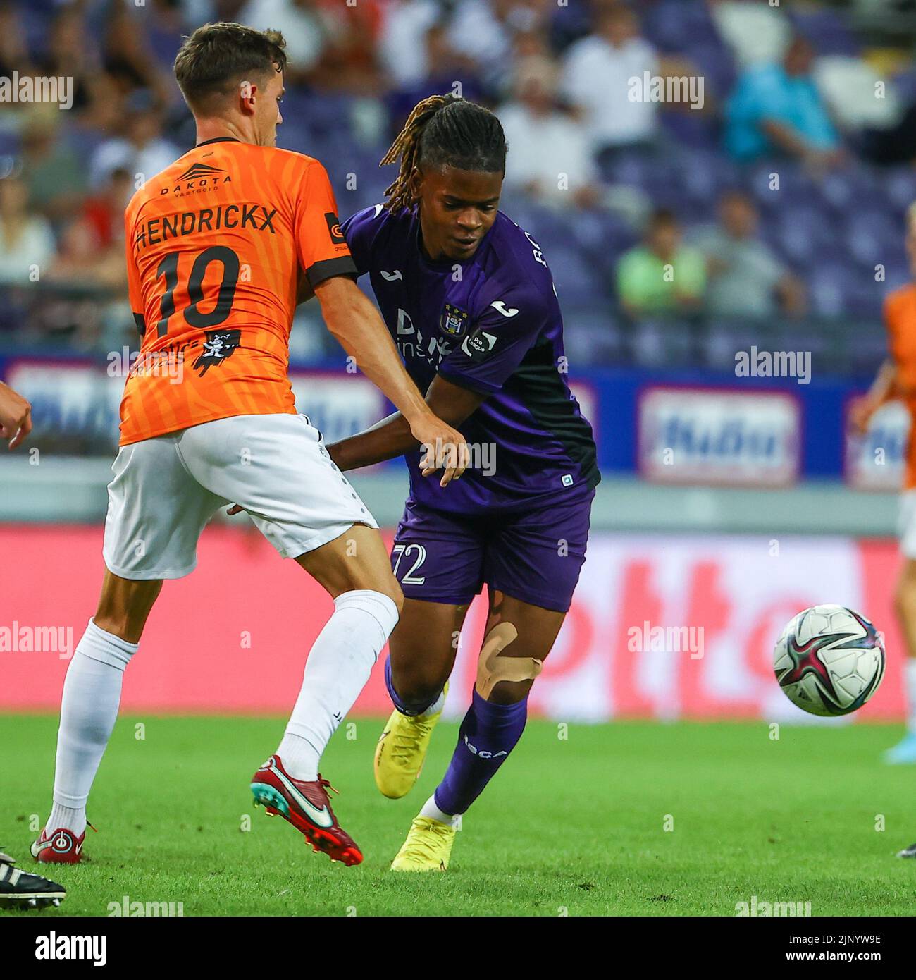 NEERPEDE, BELGIUM - AUGUST 04 : Enock Agyei during the photoshoot of Rsc  Anderlecht Futures on