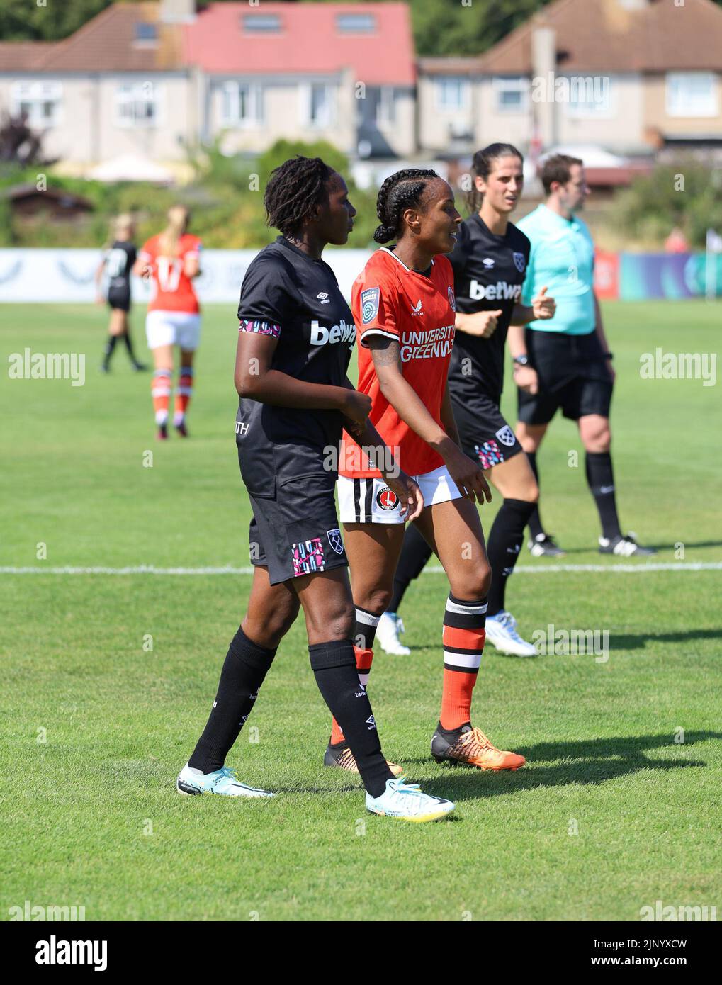 Catford, UK. 14th Aug, 2022. The Oakwood Stadium, Catford, 14 aug 2022 Hawa Cissoko (WHU) during a friendly game in August 2022 (Bettina Weissensteiner/SPP) Credit: SPP Sport Press Photo. /Alamy Live News Stock Photo