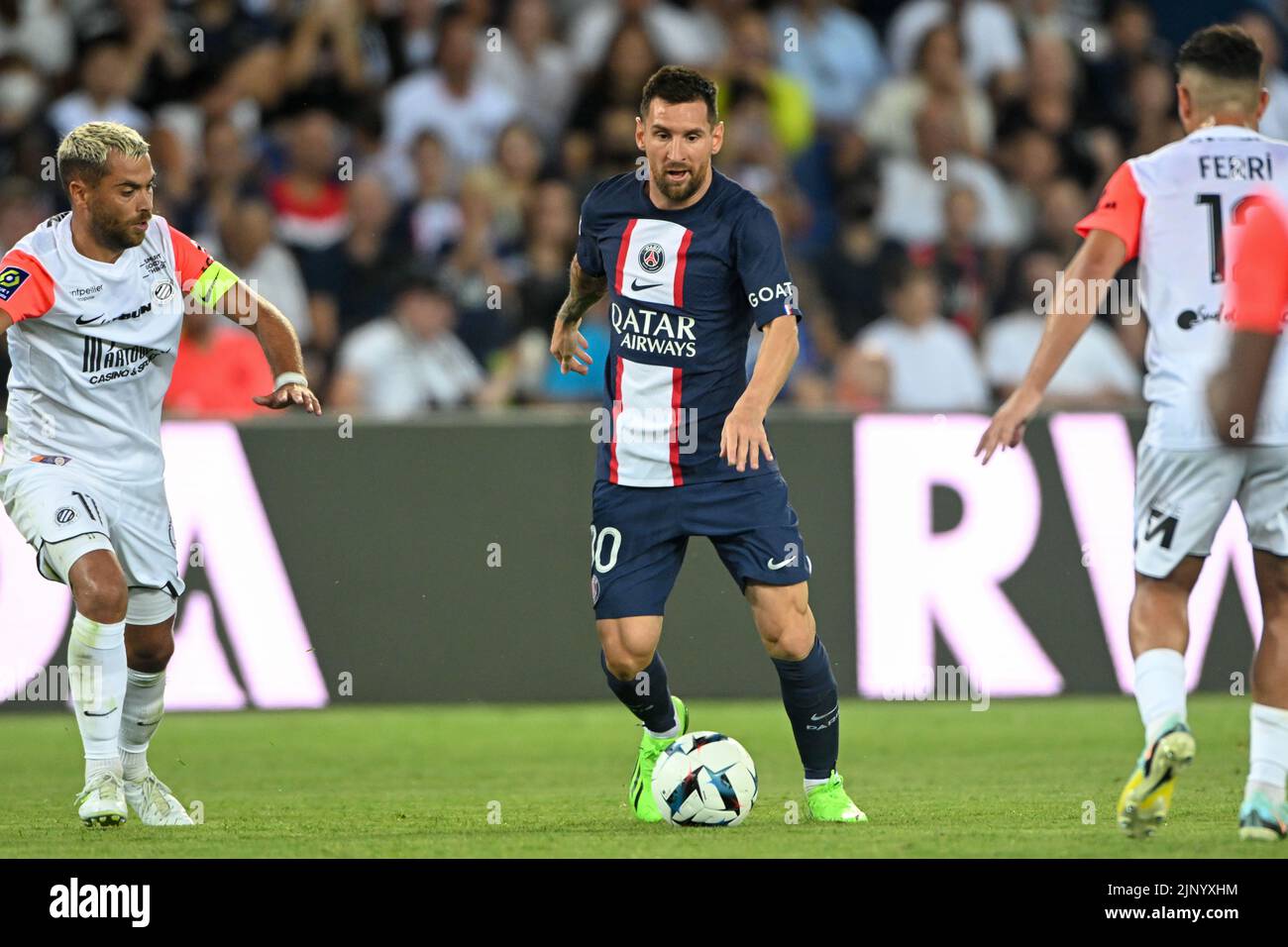 Lionel Messi PSG vs Montpellier in Paris, France, on august 13, 2022
