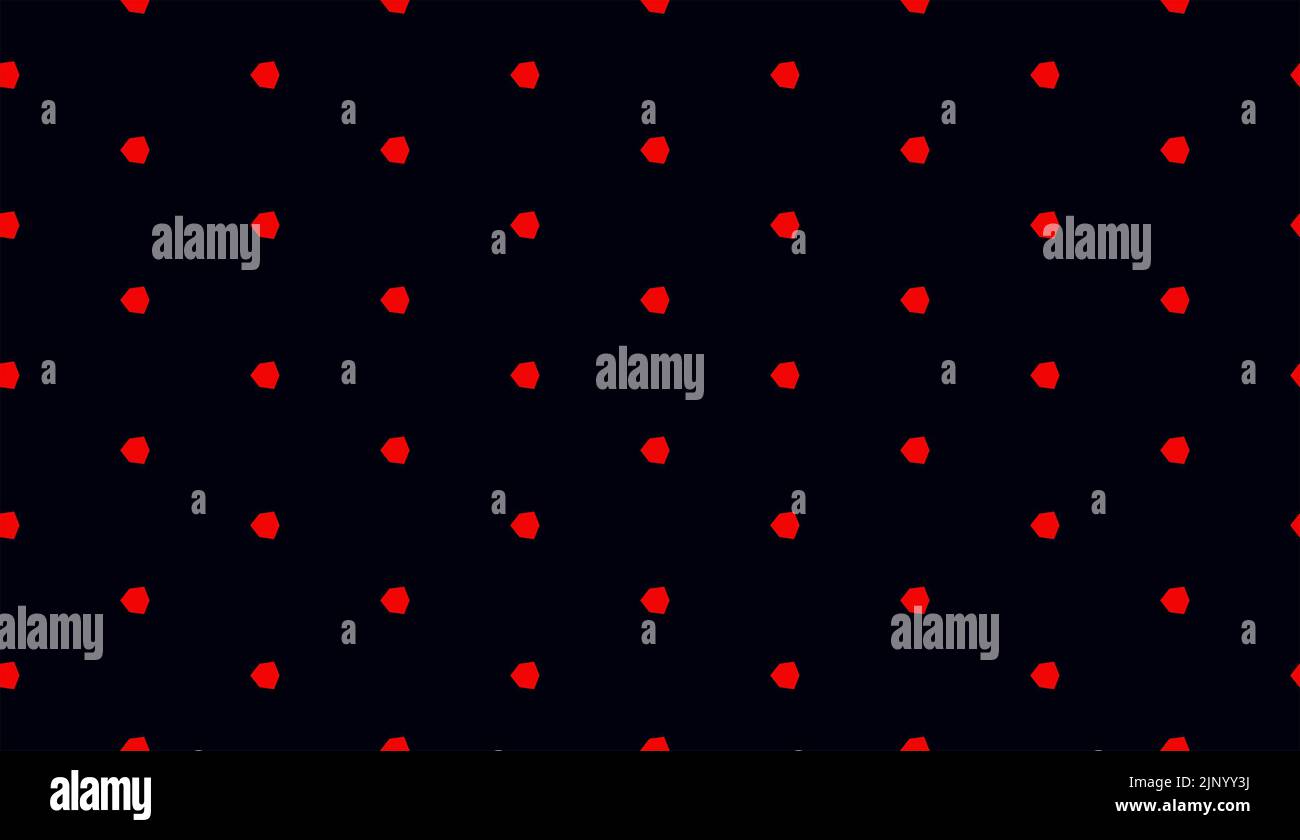 Seamless repeat pattern of shapes in red on black Stock Photo - Alamy