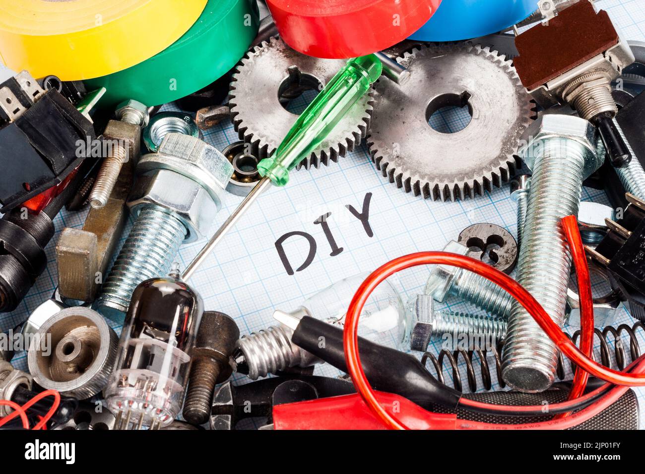 "DIY. Do it yourself" repair parts for electronics and mechanics on