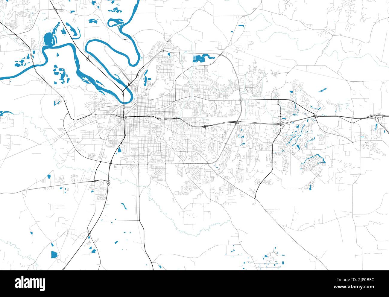 Vector editable city map Montgomery, Alabama, United States Stock Vector Image & Art Alamy