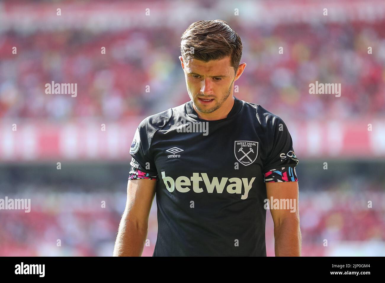 Aaron Cresswell #3 of West Ham United during the game Stock Photo