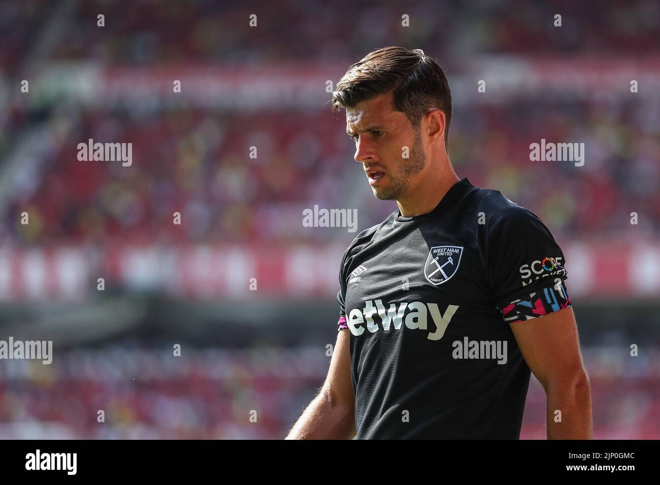 Aaron Cresswell #3 of West Ham United during the game Stock Photo