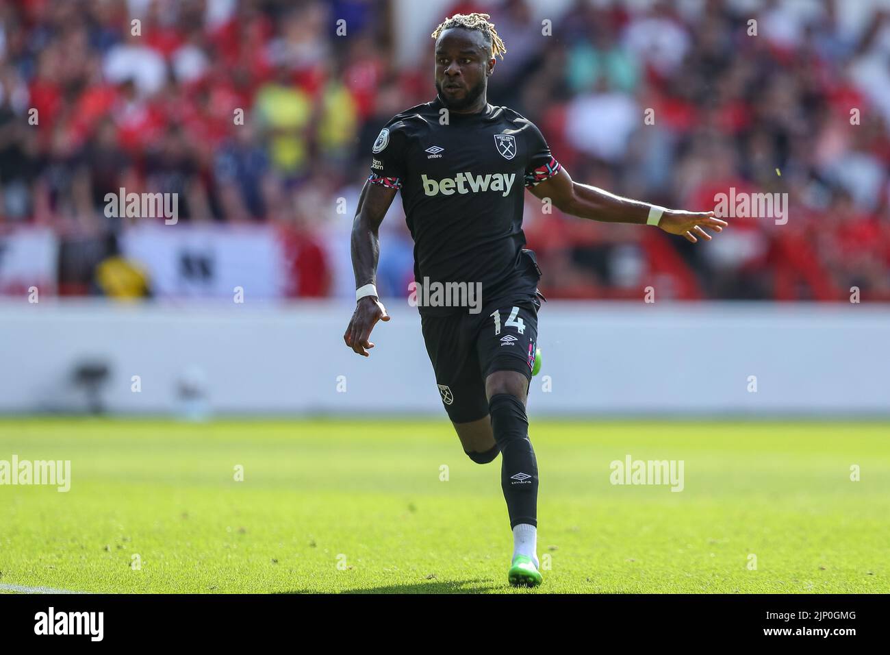 Maxwel Cornet #14 of West Ham United during the game Stock Photo