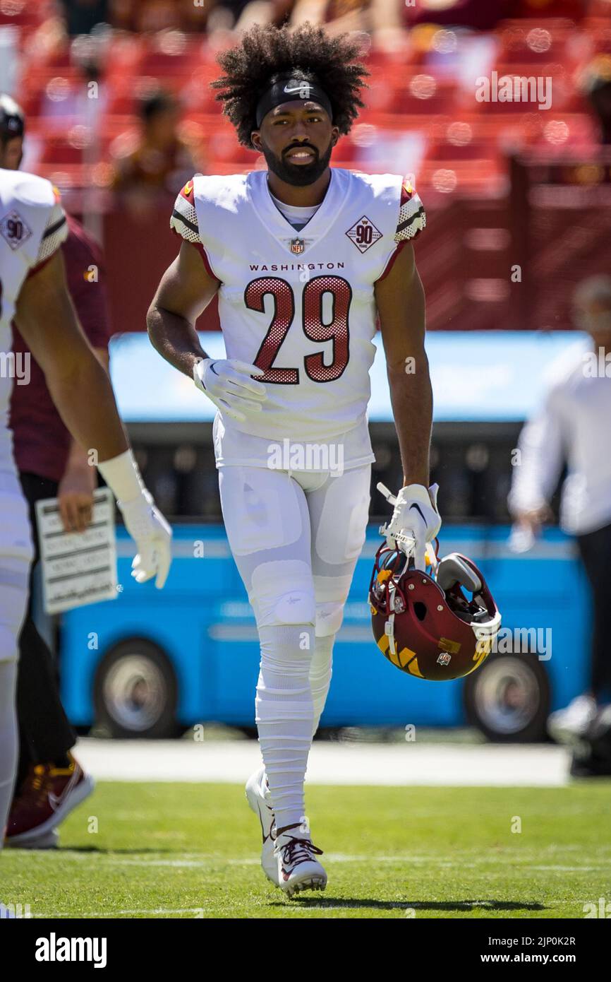 Kendall Fuller Washington Commanders Game-Used #29 White Jersey vs. Carolina  Panthers on November 21 2021 in 2023