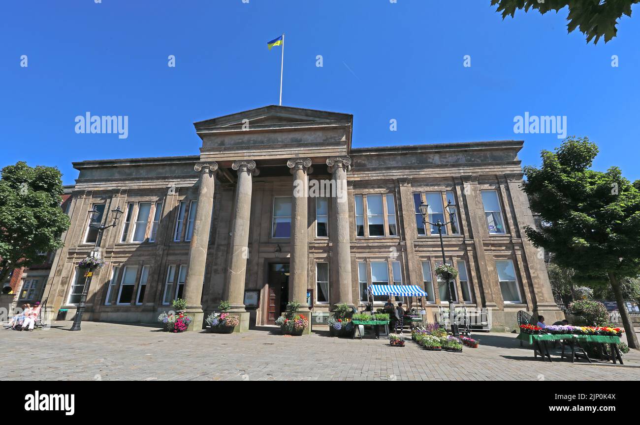 Macclesfield Town Hal, town public building, Cheshire East, Cheshire, England, UK, SK10 1EA, summer Stock Photo