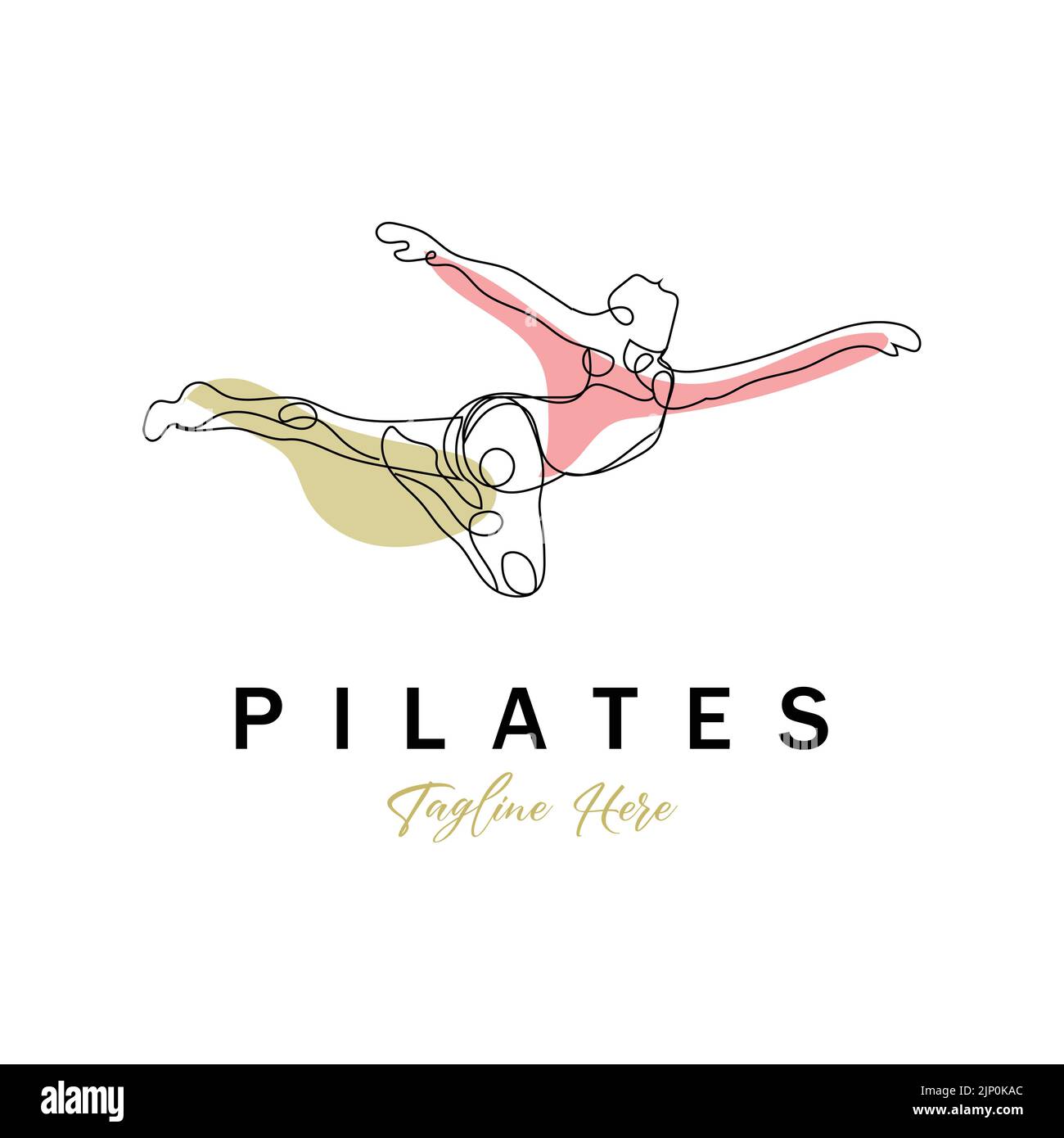 Pilates sitting pose logo icon symbol a calming yoga exercise that ...