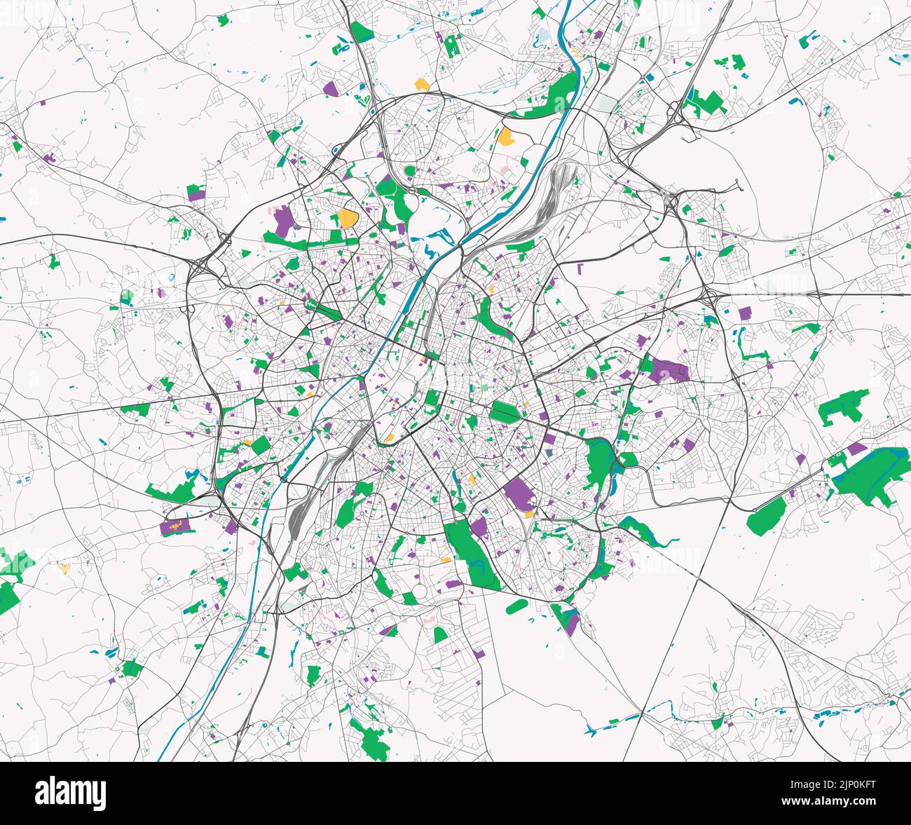 City map of brussels Belgium vector image Stock Vector