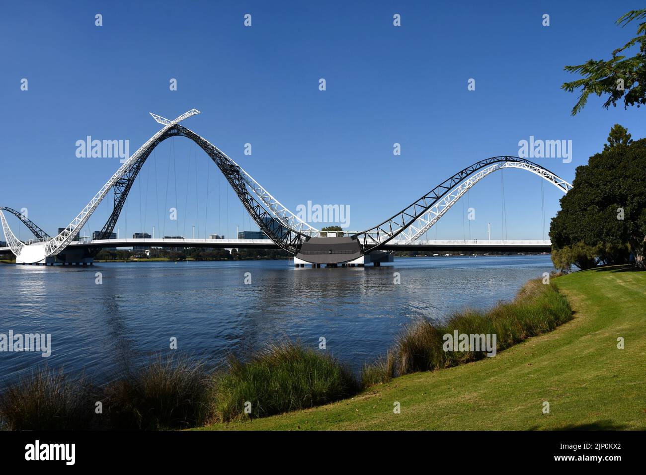 Matagarup Bridge Perth Western Australia Stock Photo Alamy
