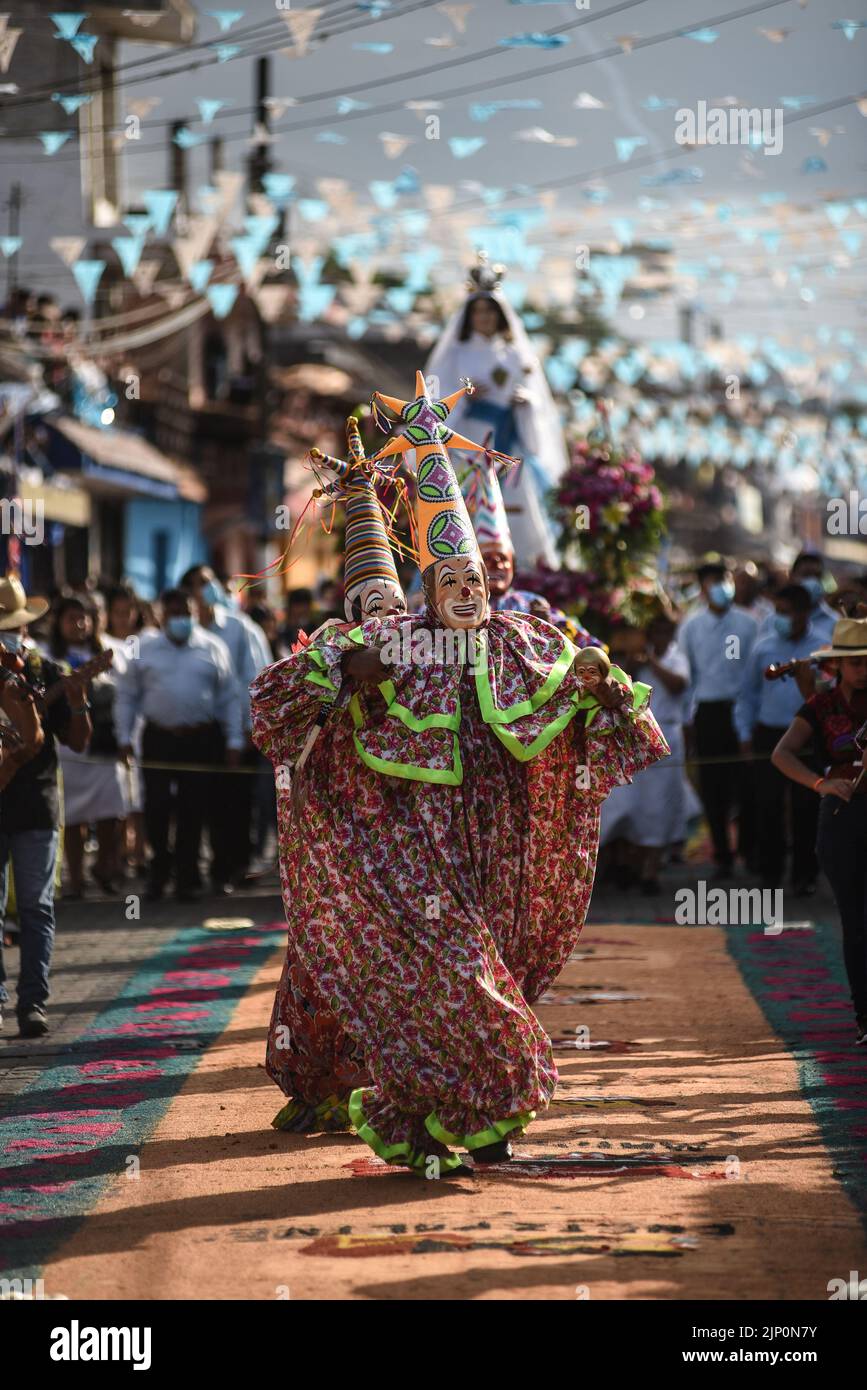 Teocelo, Veracruz, Mexico. August 14, 2022: Thousands of dancers and ...