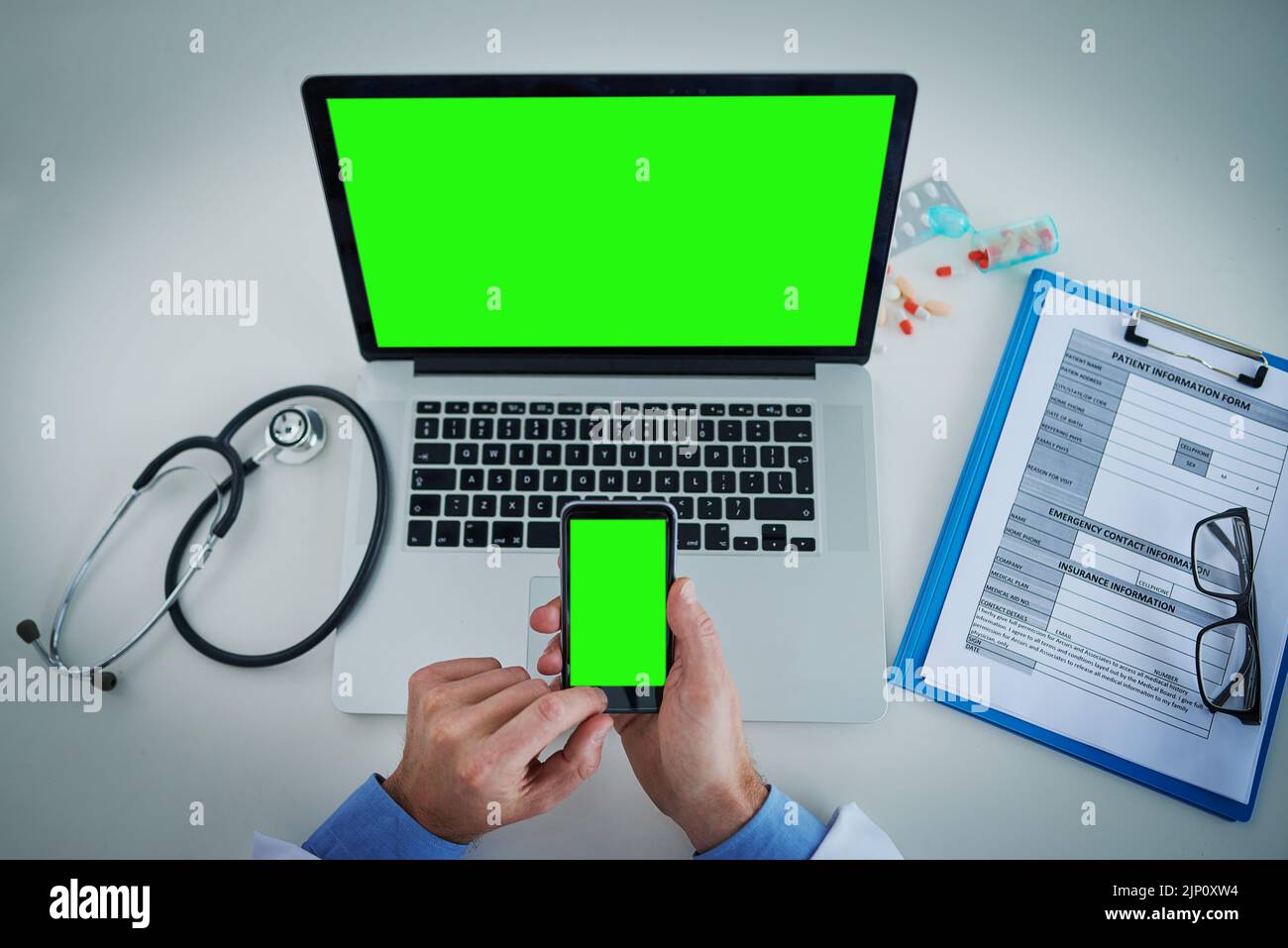 Every medical professional needs to stay updated. High angle shot of an