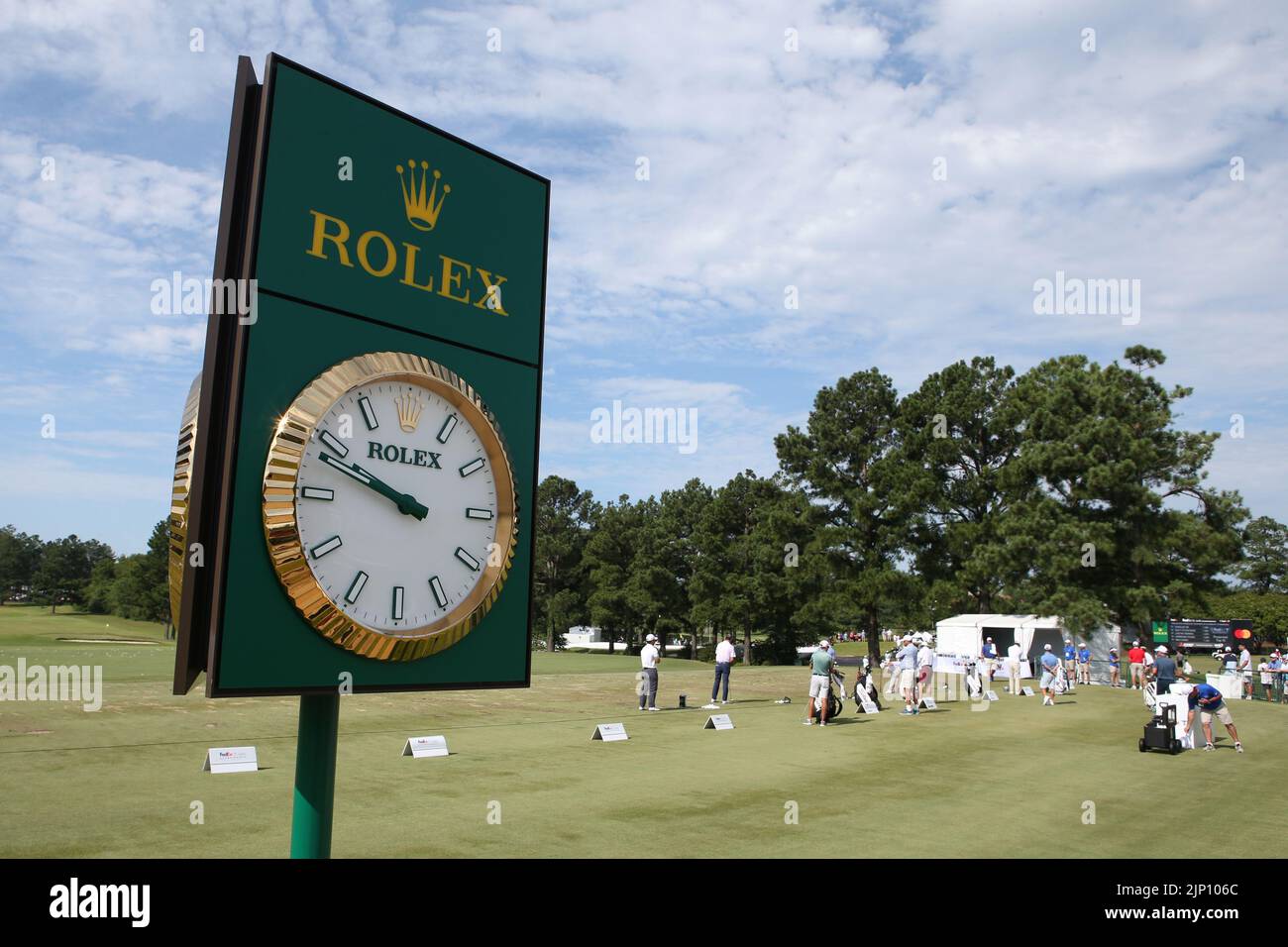 MEMPHIS TN AUGUST 14 A Rolex clock shows the time on the