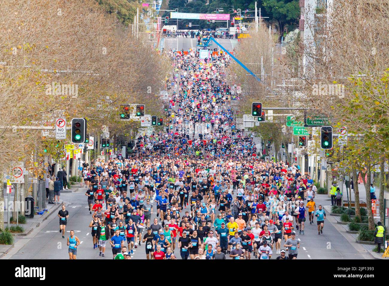 Runners in the 2022 'City 2 Surf' marathon in Australia. The event