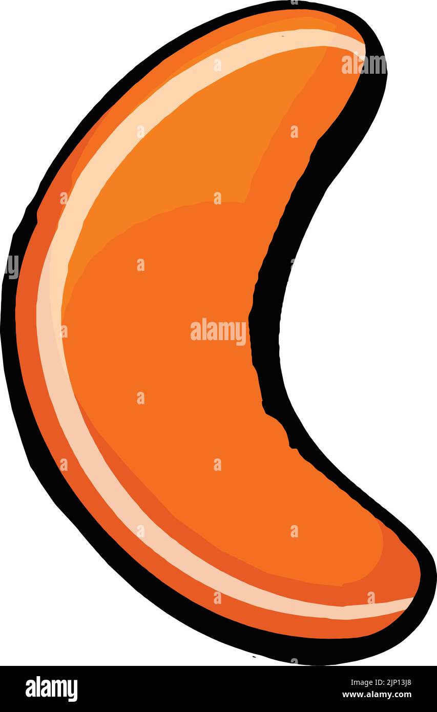 cartoon orange jelly slice candy Stock Vector Image & Art Alamy