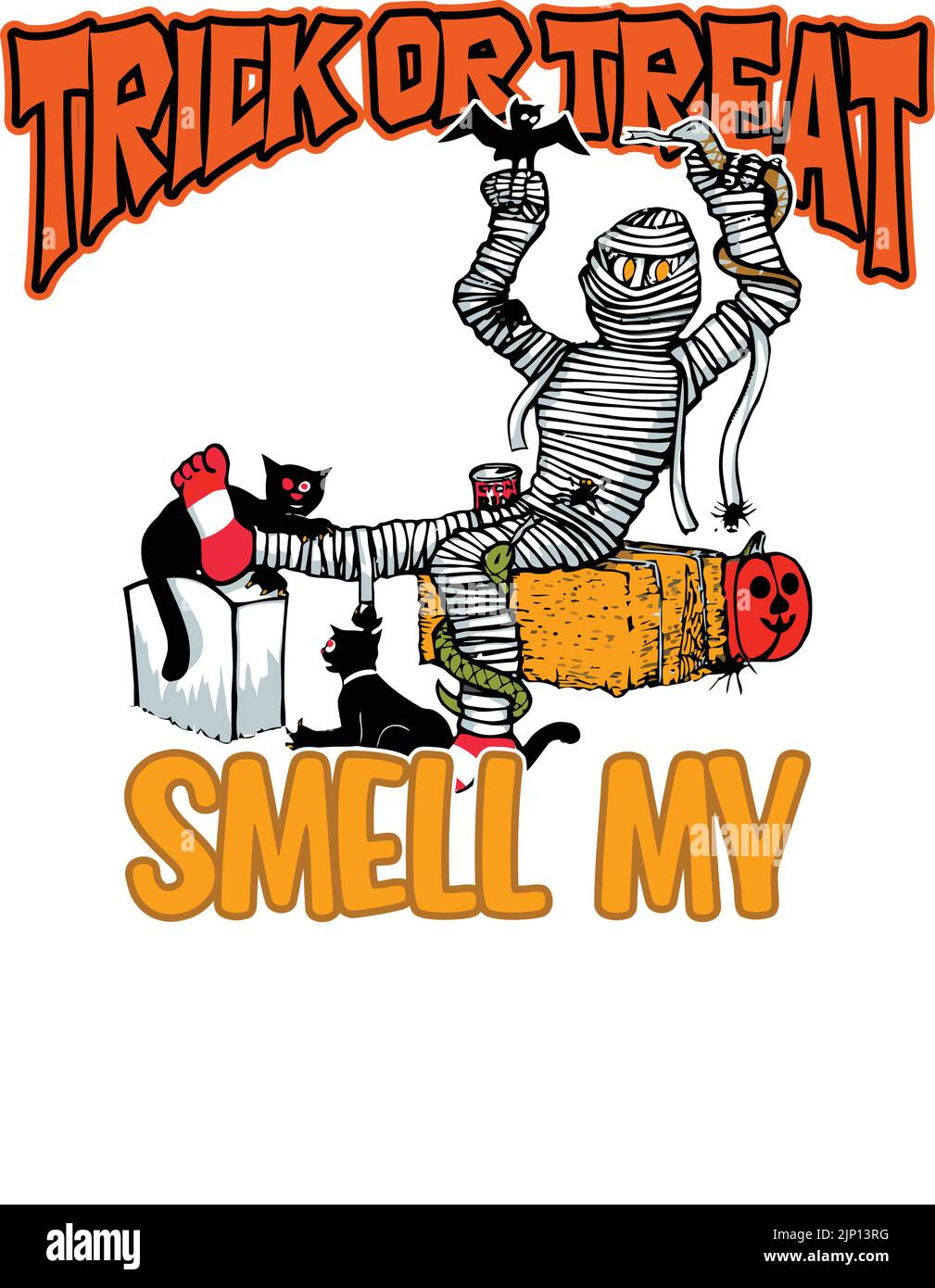 funny cartoon mummy -- smell my feet Stock Vector Image & Art - Alamy
