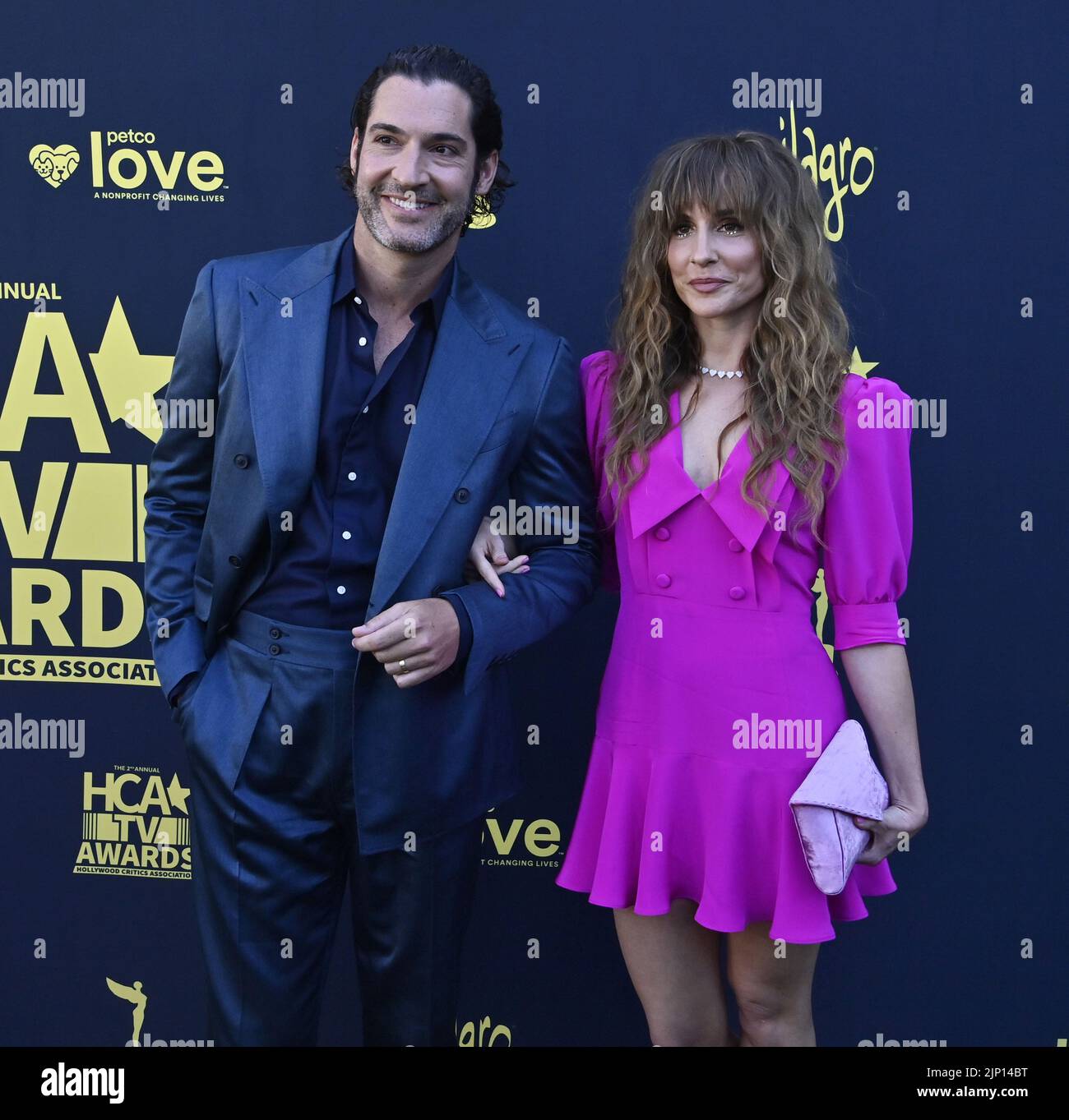 Los Angeles, United States. 14th Aug, 2022. Tom Ellis and Meaghan Oppenheimer attend the 2nd annual HCA TV Awards: Streaming at the Beverly Hills Hotel in Beverly Hills, California on Sunday, August 14, 2022. Photo by Jim Ruymen/UPI Credit: UPI/Alamy Live News Stock Photo