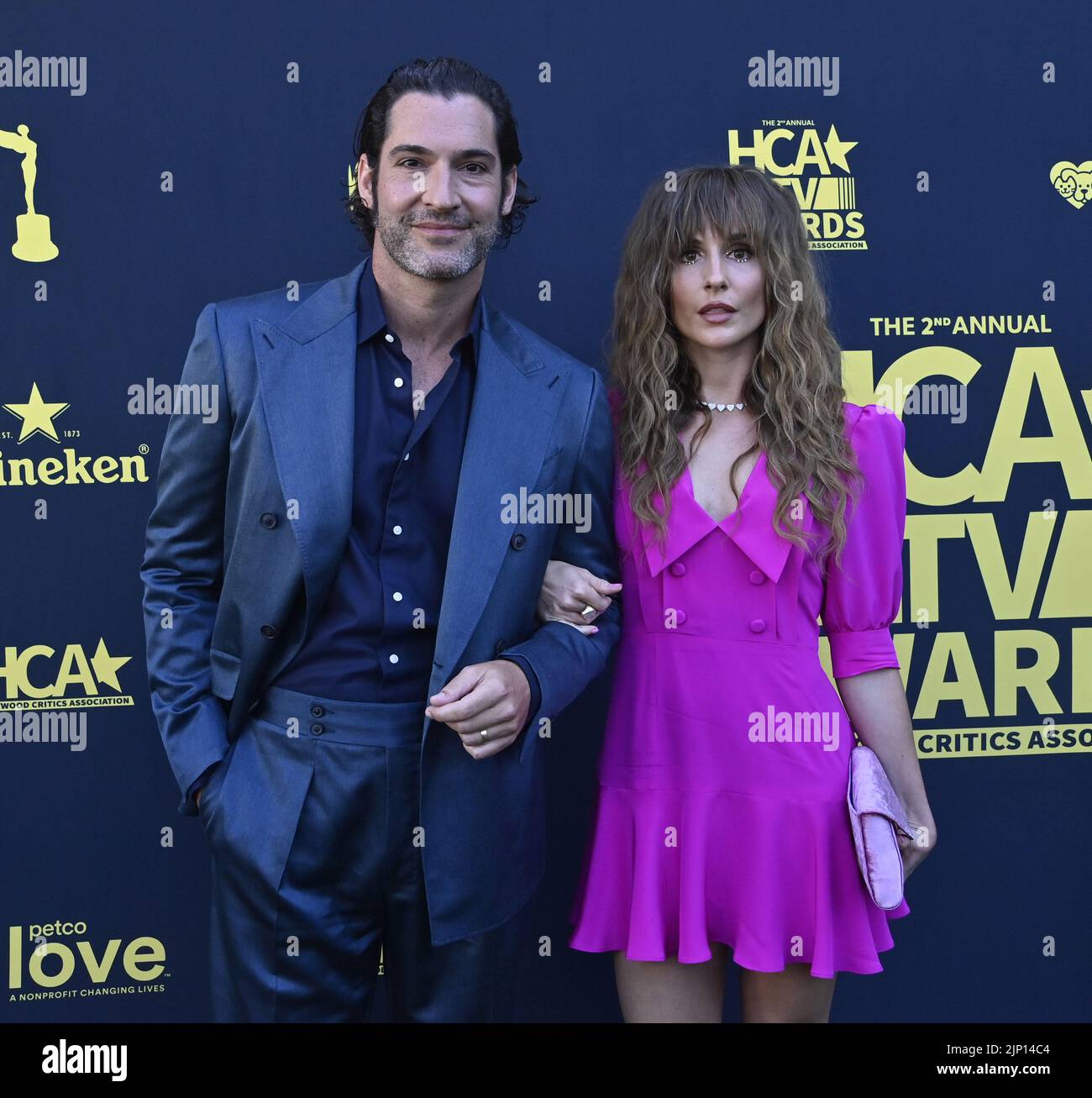 Los Angeles, United States. 14th Aug, 2022. Tom Ellis and Meaghan Oppenheimer attend the 2nd annual HCA TV Awards: Streaming at the Beverly Hills Hotel in Beverly Hills, California on Sunday, August 14, 2022. Photo by Jim Ruymen/UPI Credit: UPI/Alamy Live News Stock Photo