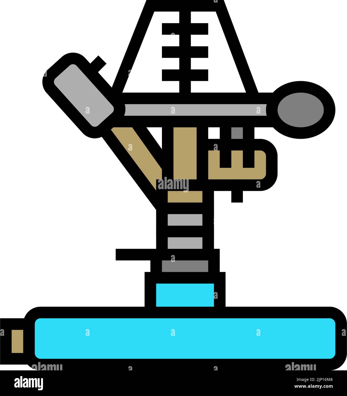 portable sprinkler water irrigation color icon vector illustration ...