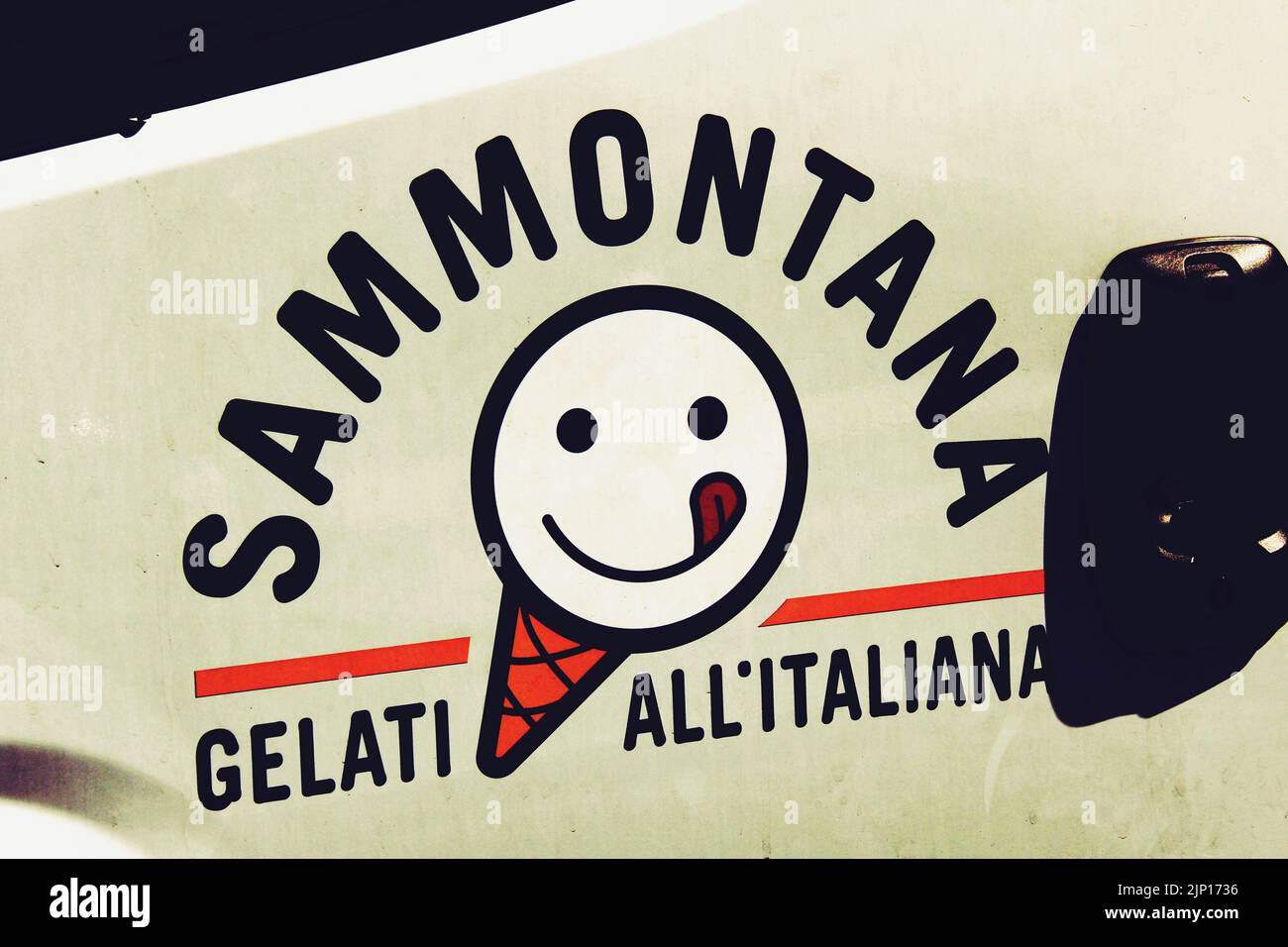 Province of Pisa, Italy, July 22th 2022, Vintage logo of Icecream