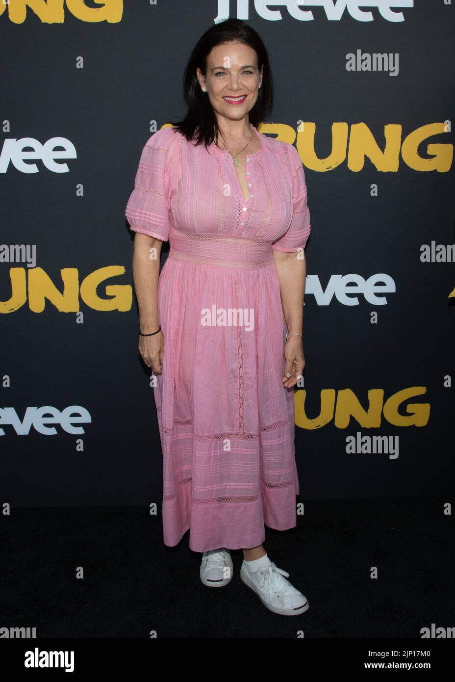 Los Angeles, California, USA. 14th Aug, 2022. Meredith Salenger. Red Carpet Premiere Of Amazon Freevee's 'Sprung'. Credit: Billy Bennight/AdMedia/Newscom/Alamy Live News Stock Photo