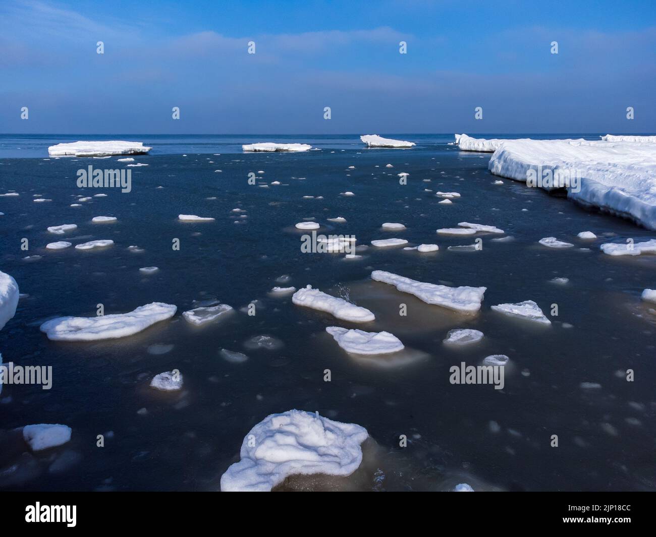 Ice blocks in sea water Stock Photo Alamy