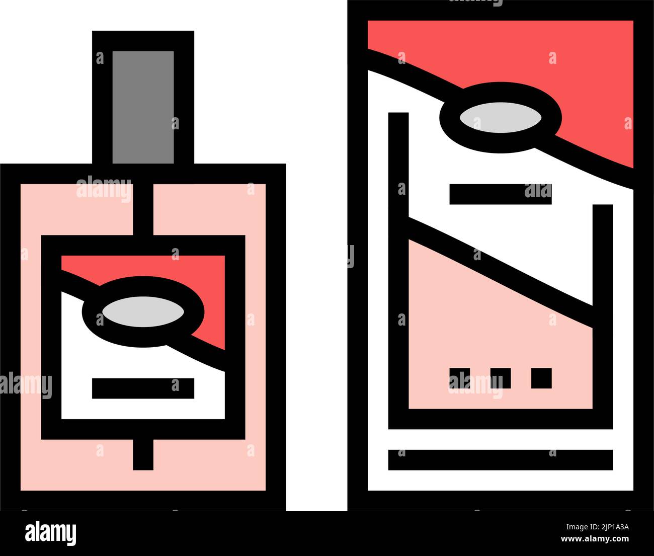 package fragrance bottle perfume color icon vector illustration Stock ...
