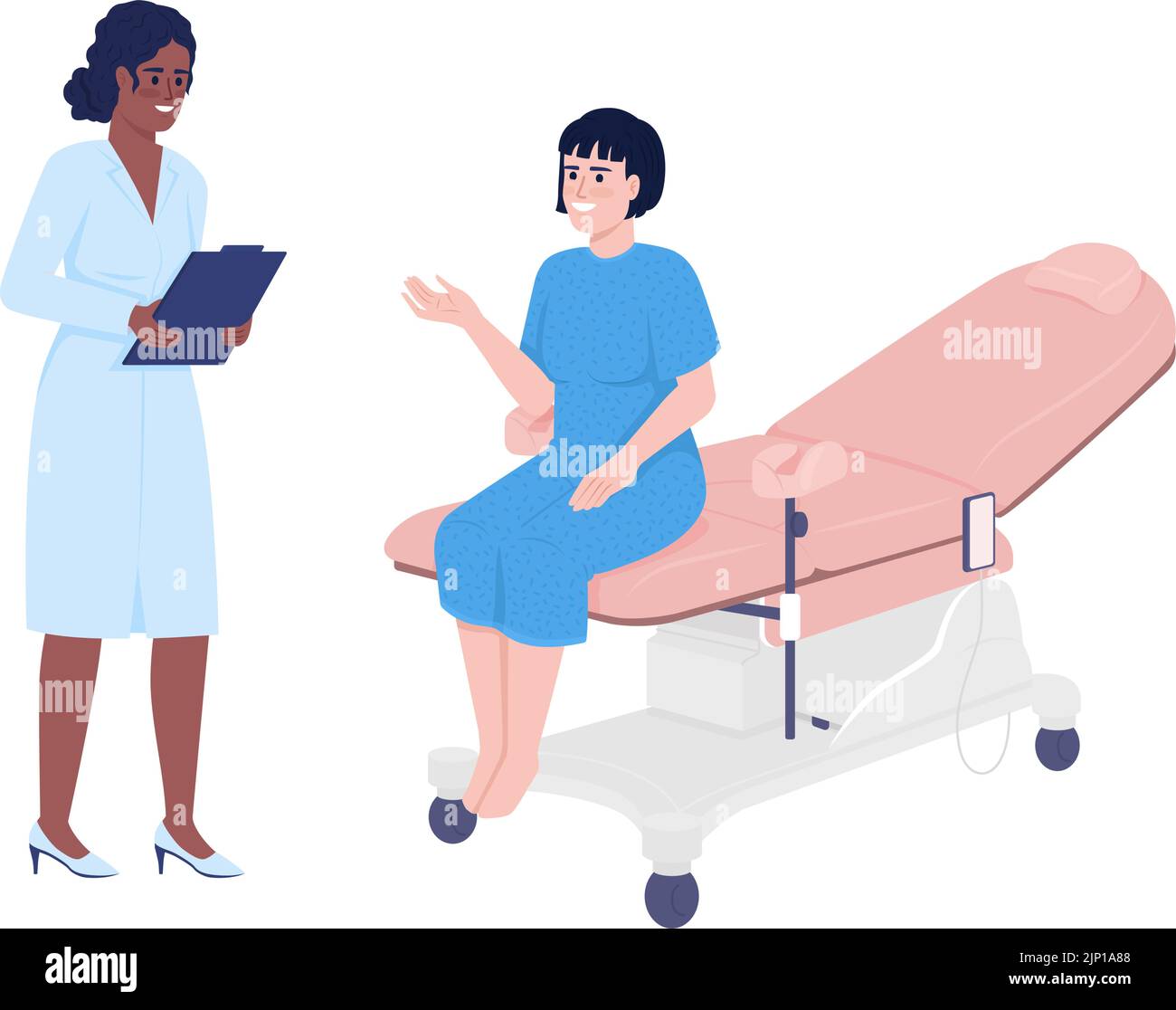 Cartoon gynecology appointment hi-res stock photography and images - Alamy