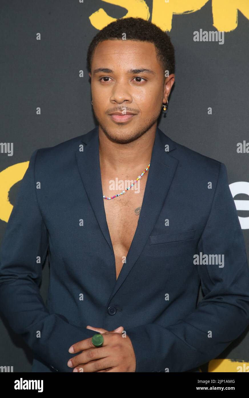 Los Angeles, California, USA. 14th Aug, 2022. Andre Jamal Kinney. Red Carpet Premiere Of Freevee's 'Sprung' held at the Hollywood Forever Cemetery in Los Angeles. Credit: AdMedia Photo via/Newscom/Alamy Live News Stock Photo
