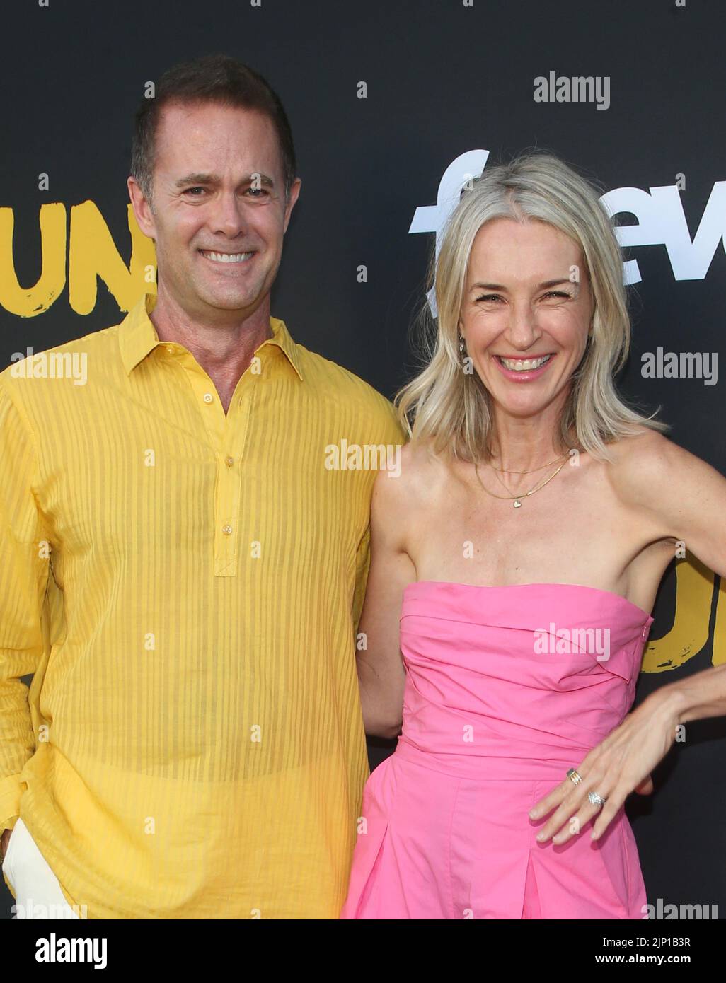 Los Angeles, California, USA. 14th Aug, 2022. Garret Dillahunt, Ever Carradine. Red Carpet Premiere Of Freevee's 'Sprung' held at the Hollywood Forever Cemetery in Los Angeles. Credit: AdMedia Photo via/Newscom/Alamy Live News Stock Photo