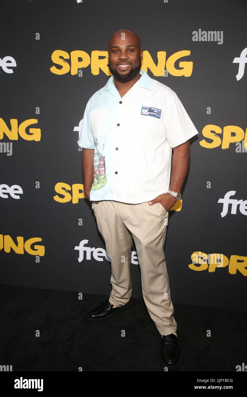 Los Angeles, California, USA. 14th Aug, 2022. James Earl. Red Carpet Premiere Of Freevee's 'Sprung' held at the Hollywood Forever Cemetery in Los Angeles. Credit: AdMedia Photo via/Newscom/Alamy Live News Stock Photo