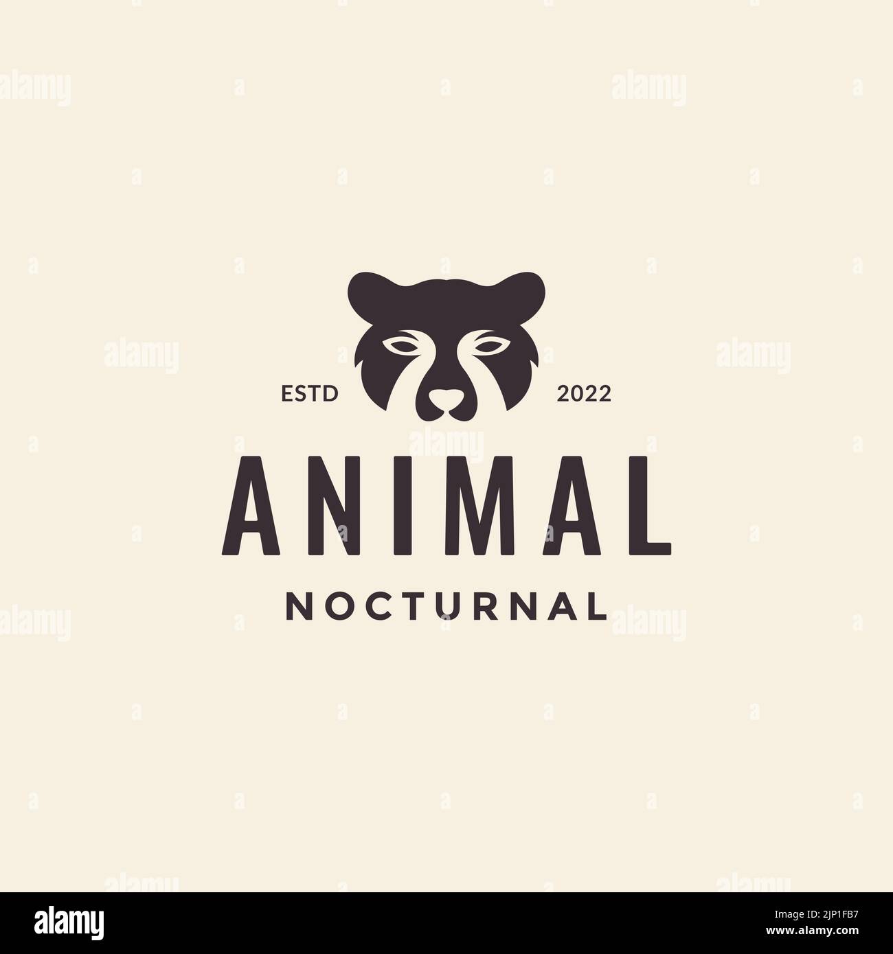 Raccoon head logo hi-res stock photography and images - Alamy