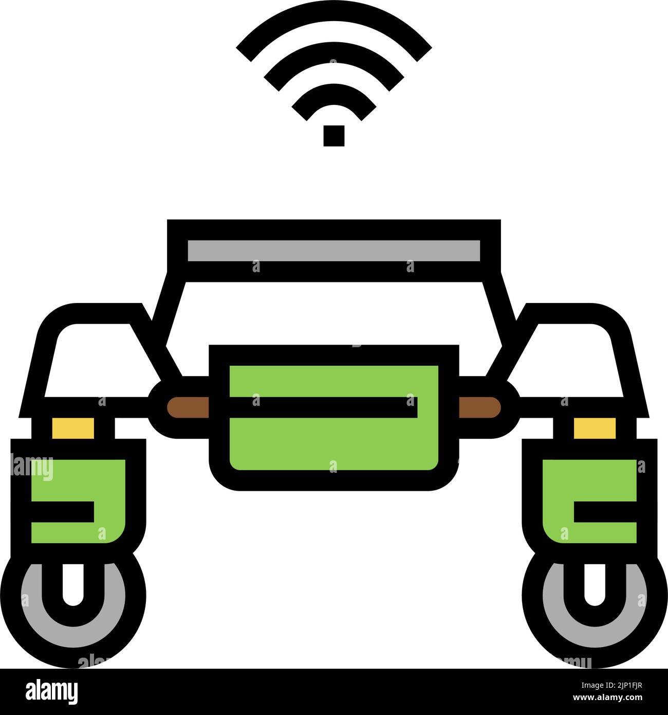 remote vehicle smart farm color icon vector illustration Stock Vector ...