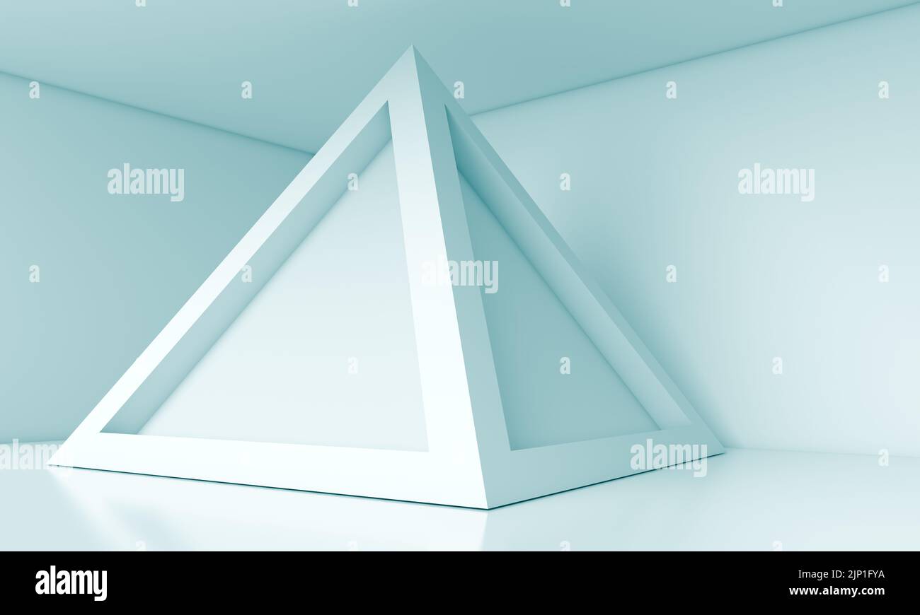 3d Blue Abstract Architecture Design Stock Photo - Alamy