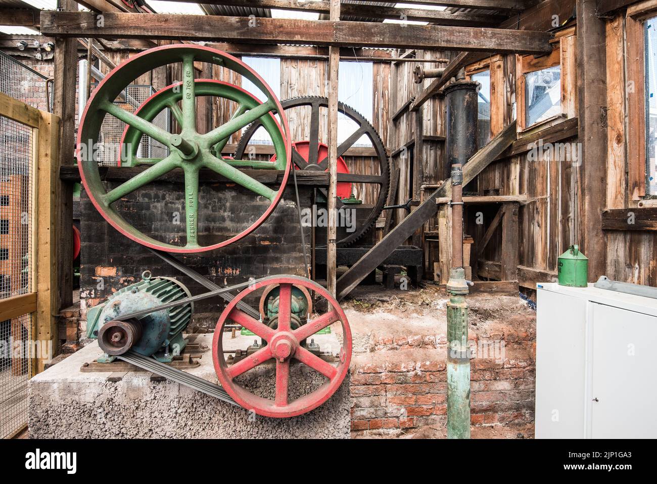 Working engine for the nodding donkey type setup at the Lion Salt